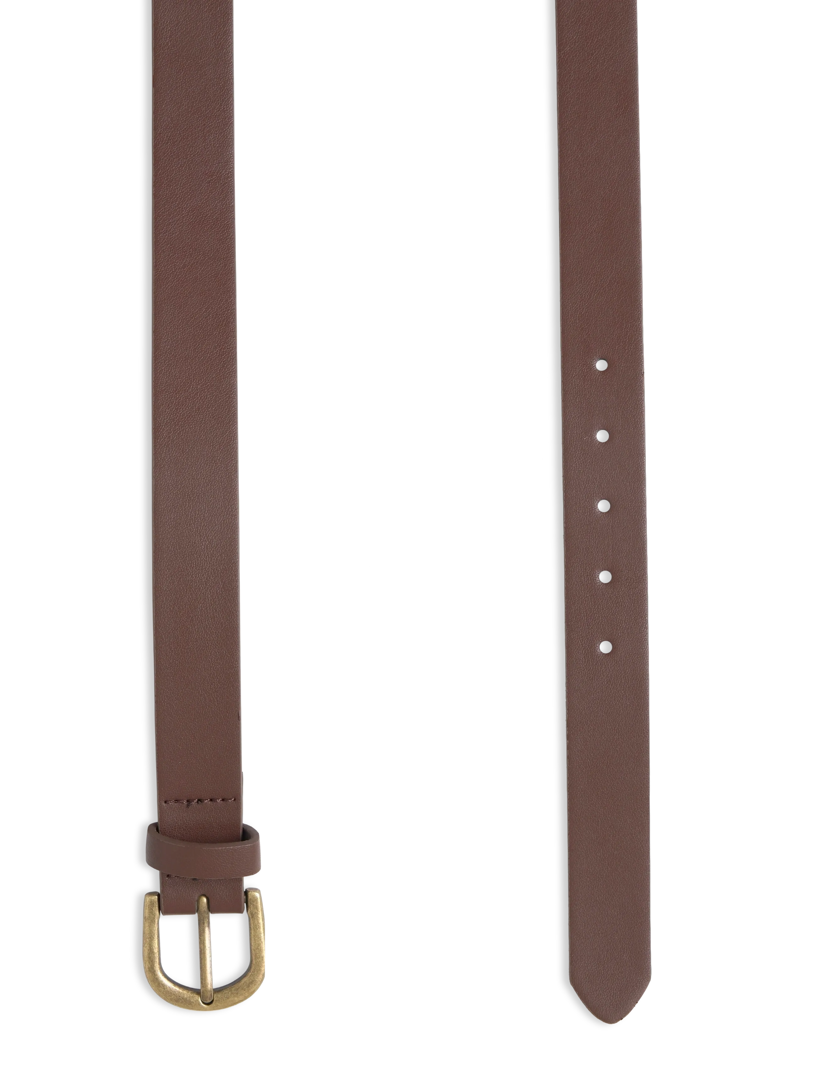 Mango Faux-leather belt - Gürtel - BROWN / brown