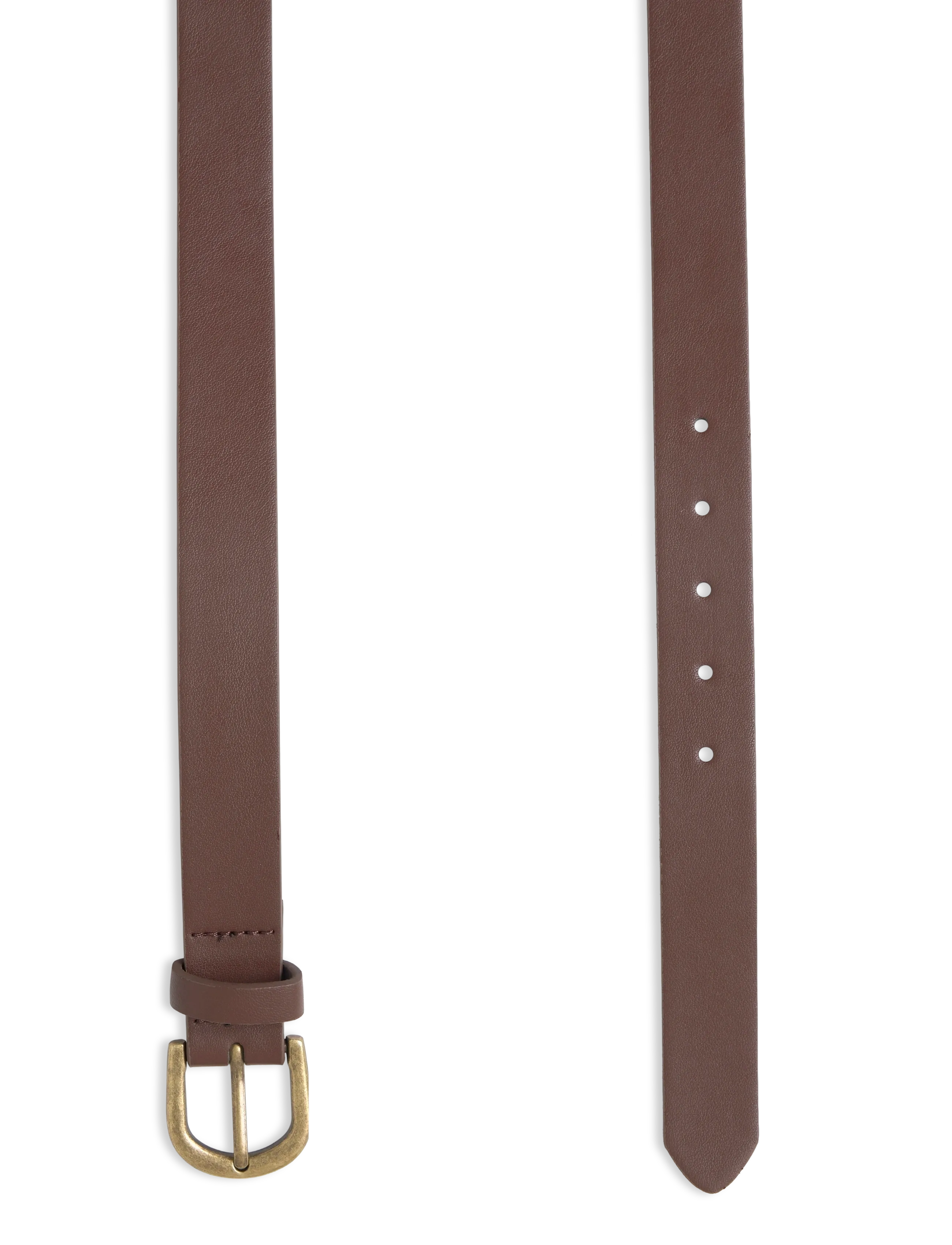 Mango - Faux-leather belt - gode sommertilbud - brown - 1