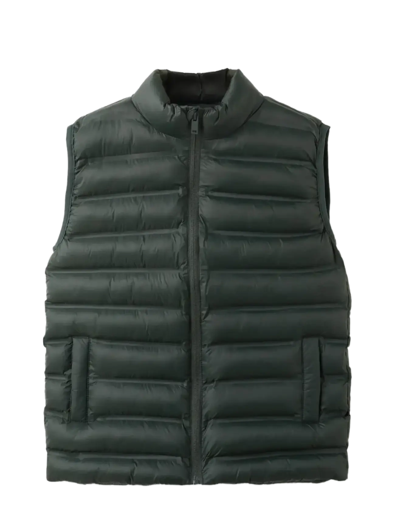 Mango Quilted Gilet, Børn, Quiltet Vest, Kakigrøn, Str: 5-6