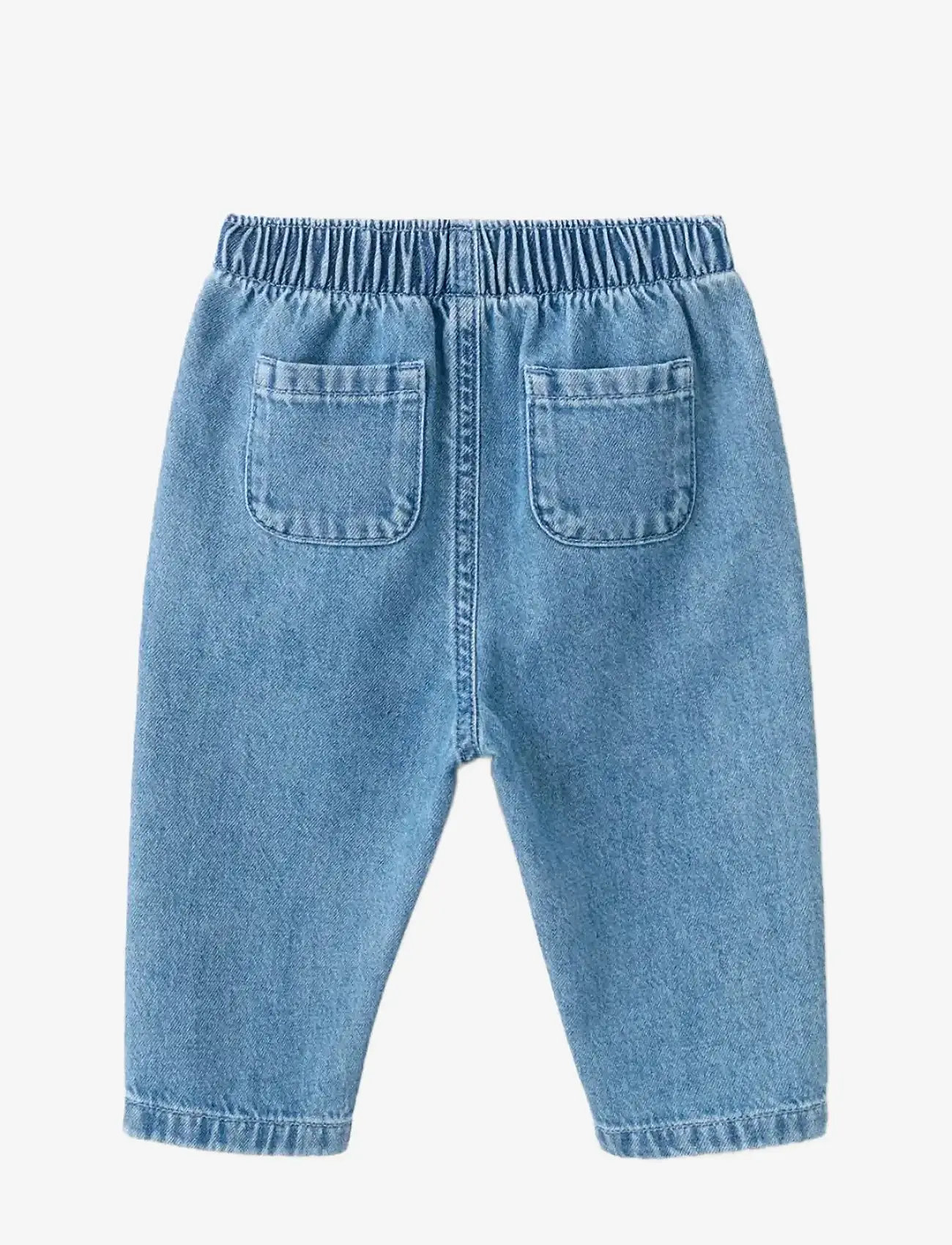 Mango - Straight jeans with elasticated waistband - regular jeans - open blue - 1