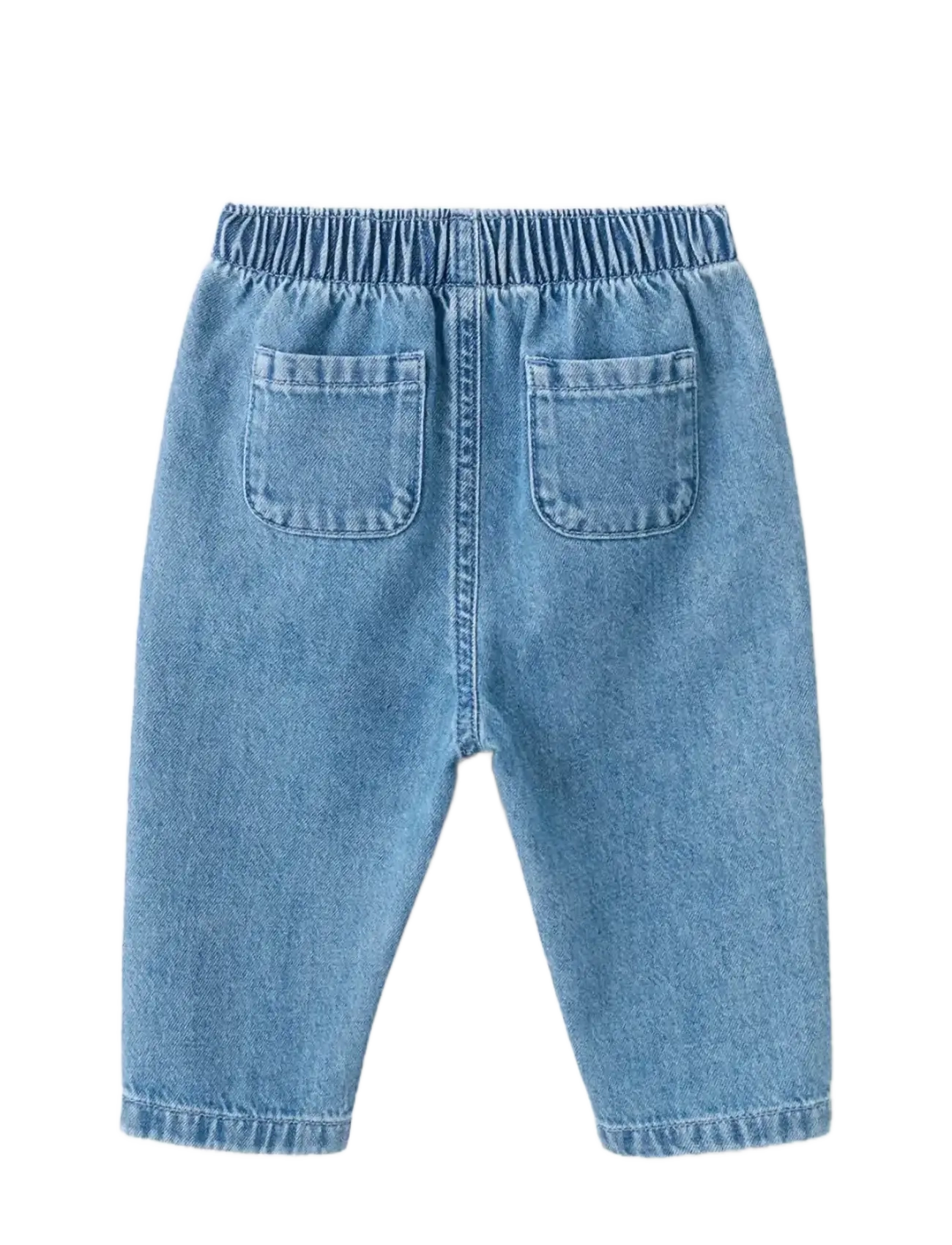 Mango - Straight jeans with elasticated waistband - regular jeans - open blue - 1
