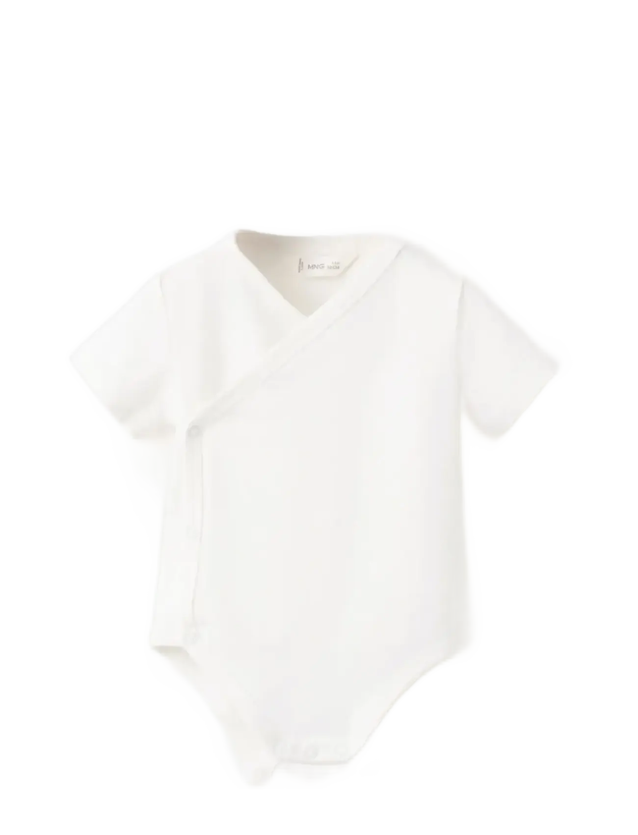 Mango Cotton Body, 0-1M, Bodys, Weiß - Wrap Kinder