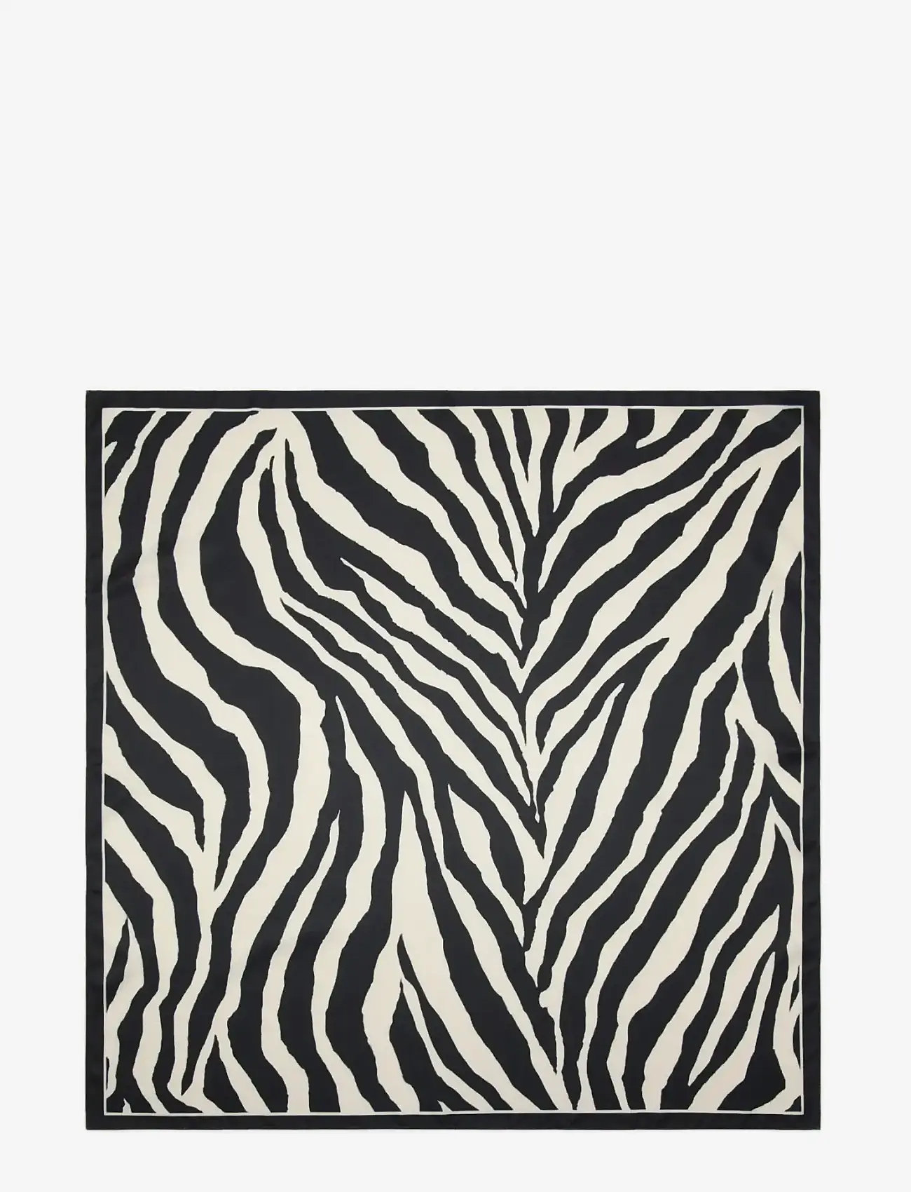 Mango - Zebra satin scarf - laveste priser - black - 0