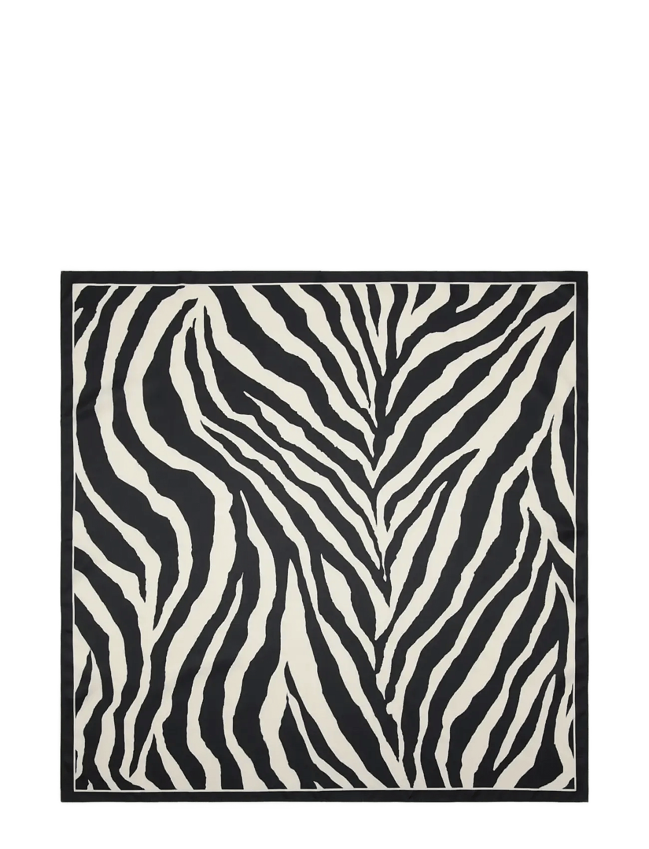 Zebra satin scarf