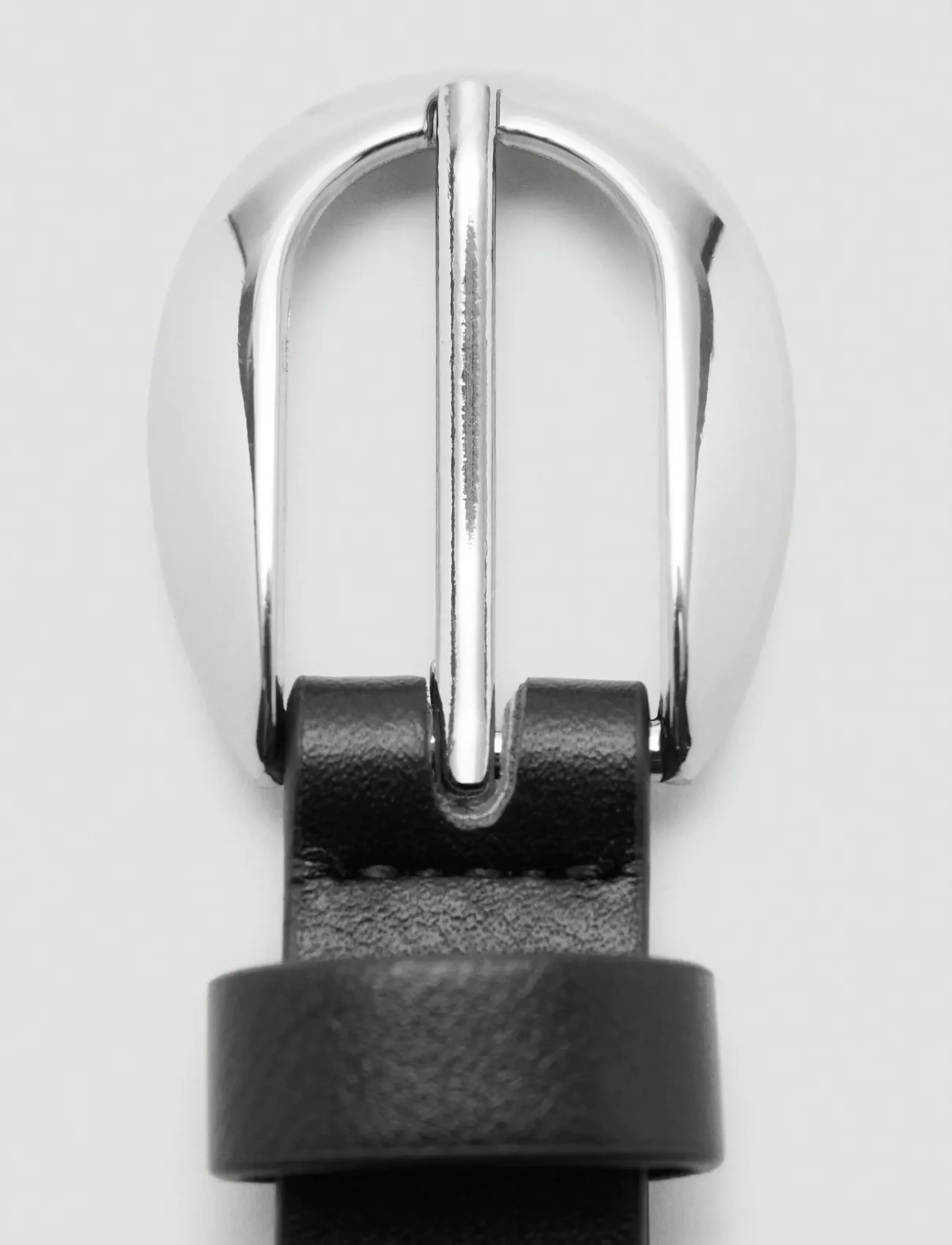 Mango - Thin eyelets belt - lägsta priserna - black - 1