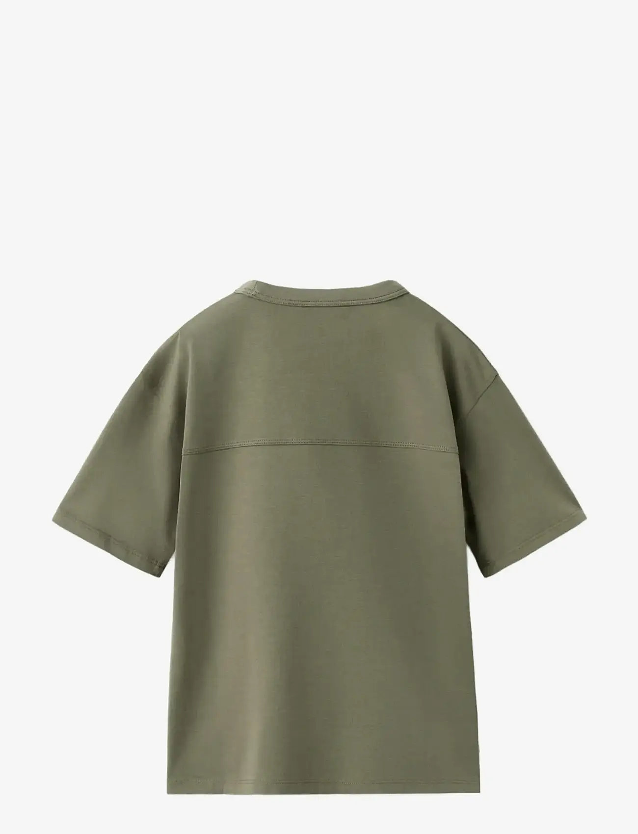 Mango - Cotton T-shirt with pocket detail - kortærmede t-shirts - beige - khaki - 2