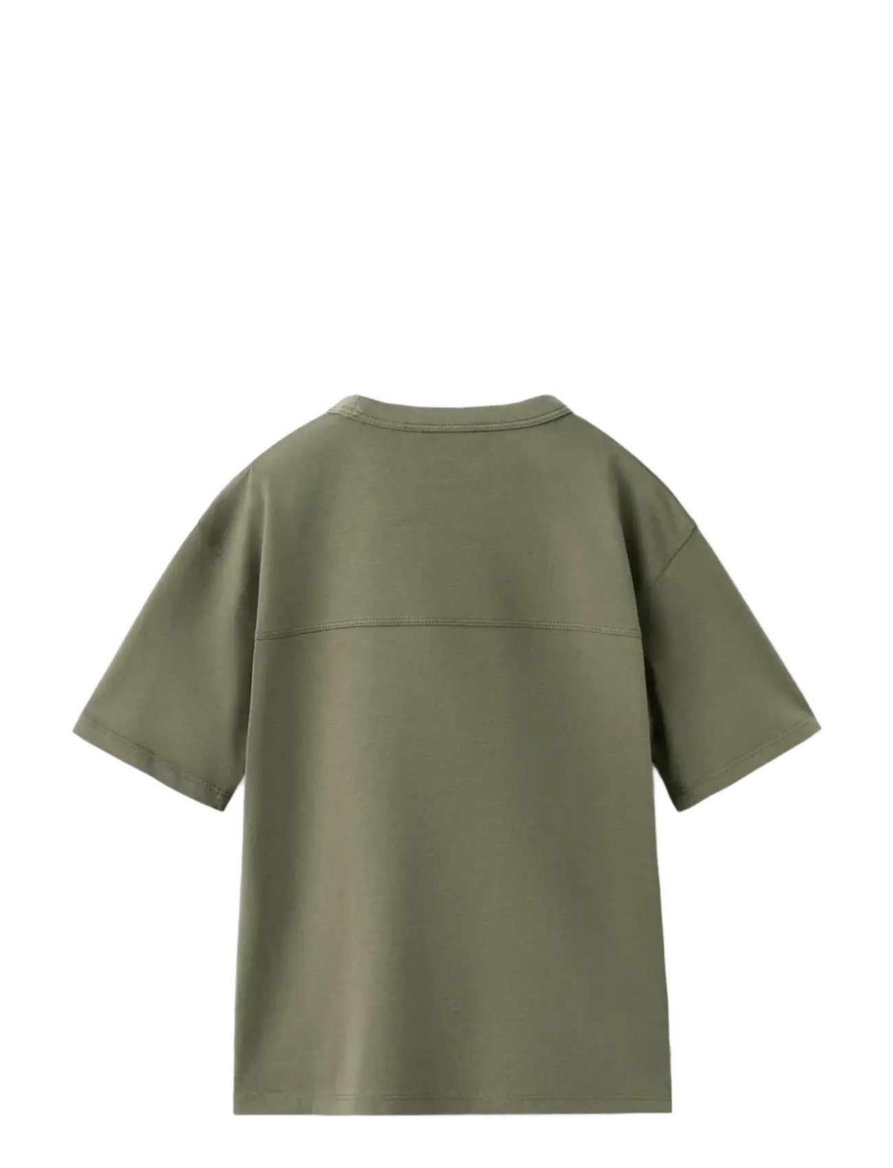 Mango - Cotton T-shirt with pocket detail - kortärmade t-shirts - beige - khaki - 2