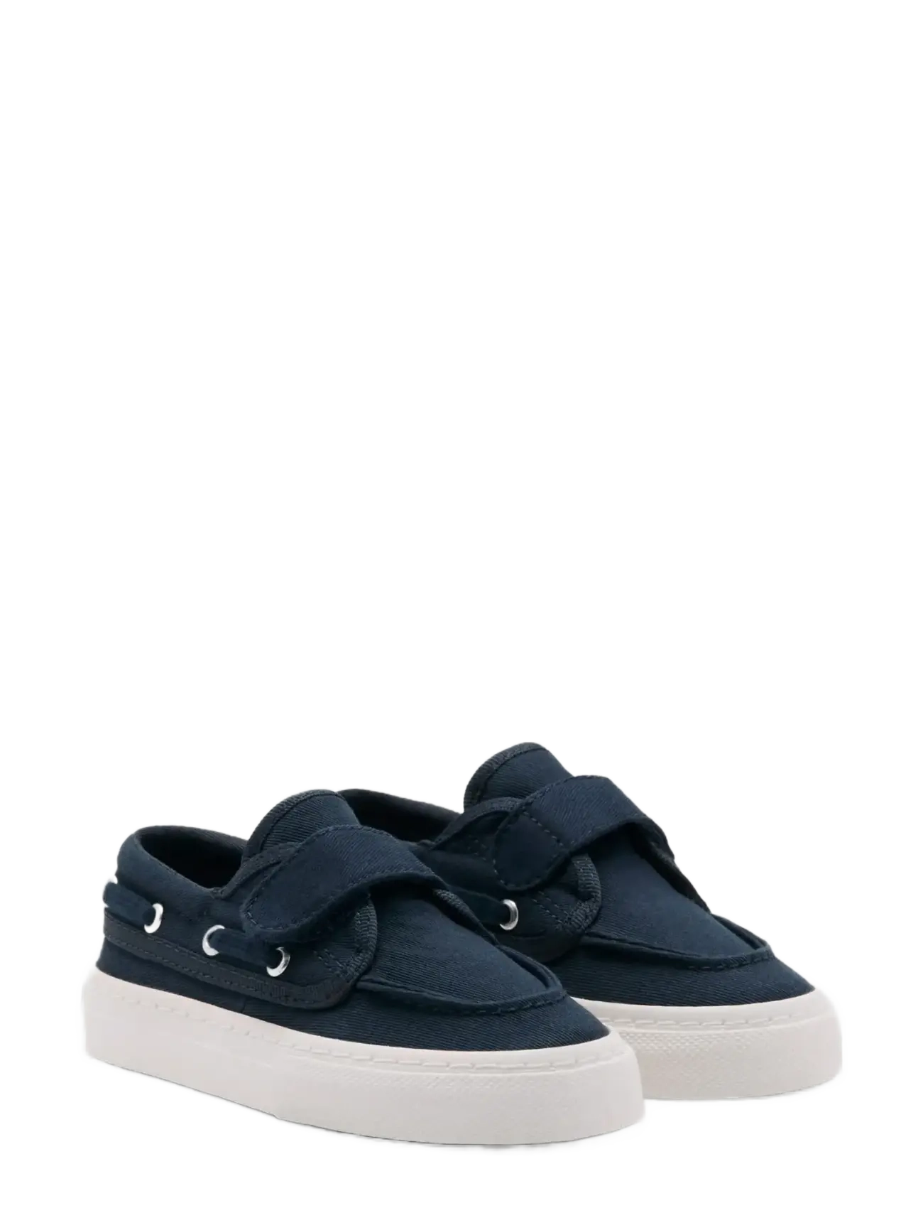 Mango - Velcro nautical sports shoes - canva sneakers - medium blue - 1