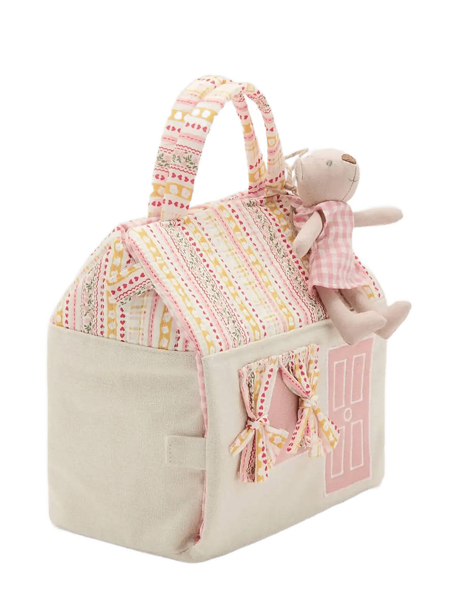 Mango - Bear cottage bag - tygpåsar & små väskor - lt-pastel pink - 1