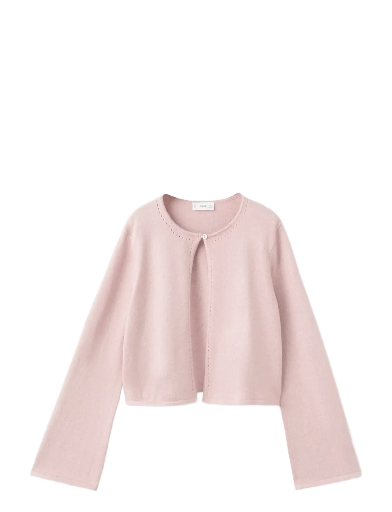 Mango Fine-Knit Cardigan, 11-12, Knitwear, Rosa - Cardigans, Kinder