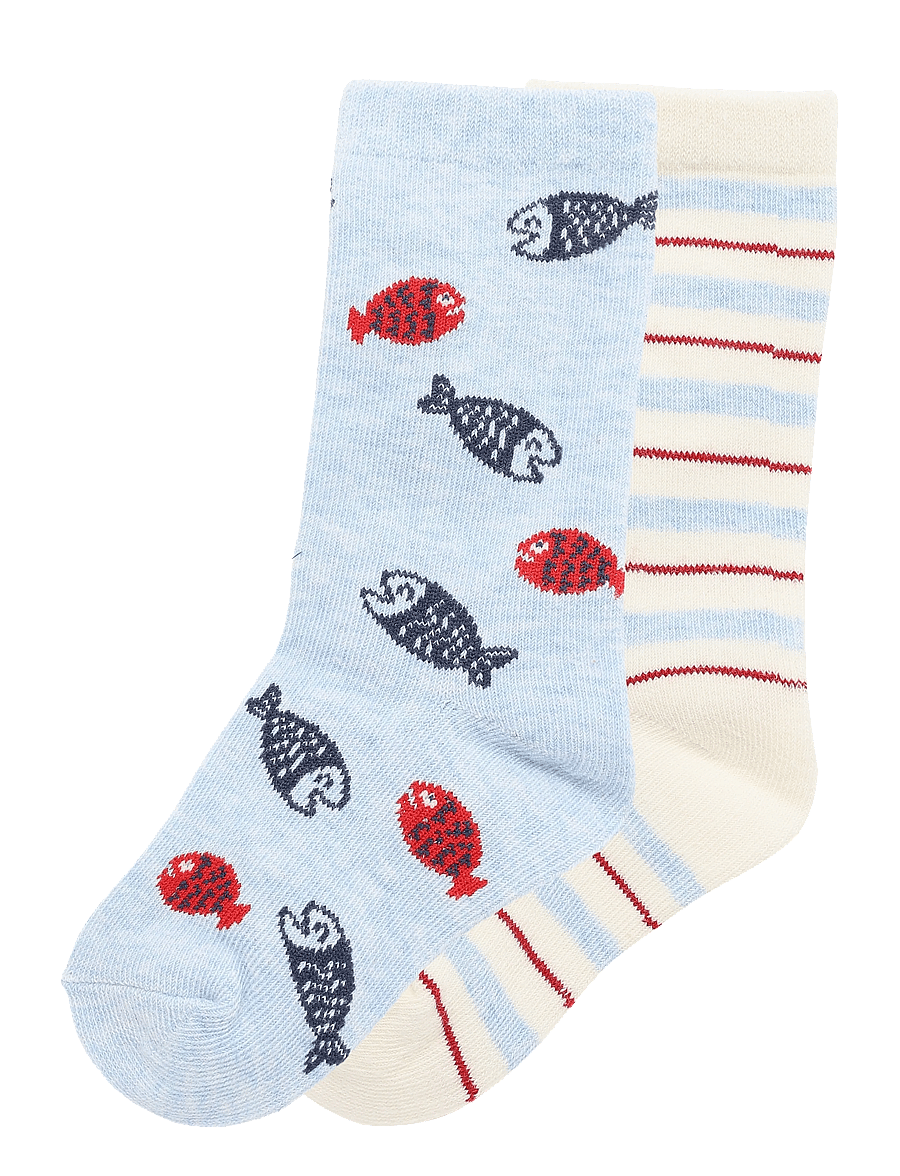 Mango - 2 pack mixed socks - strømper - lt-pastel blue - 0