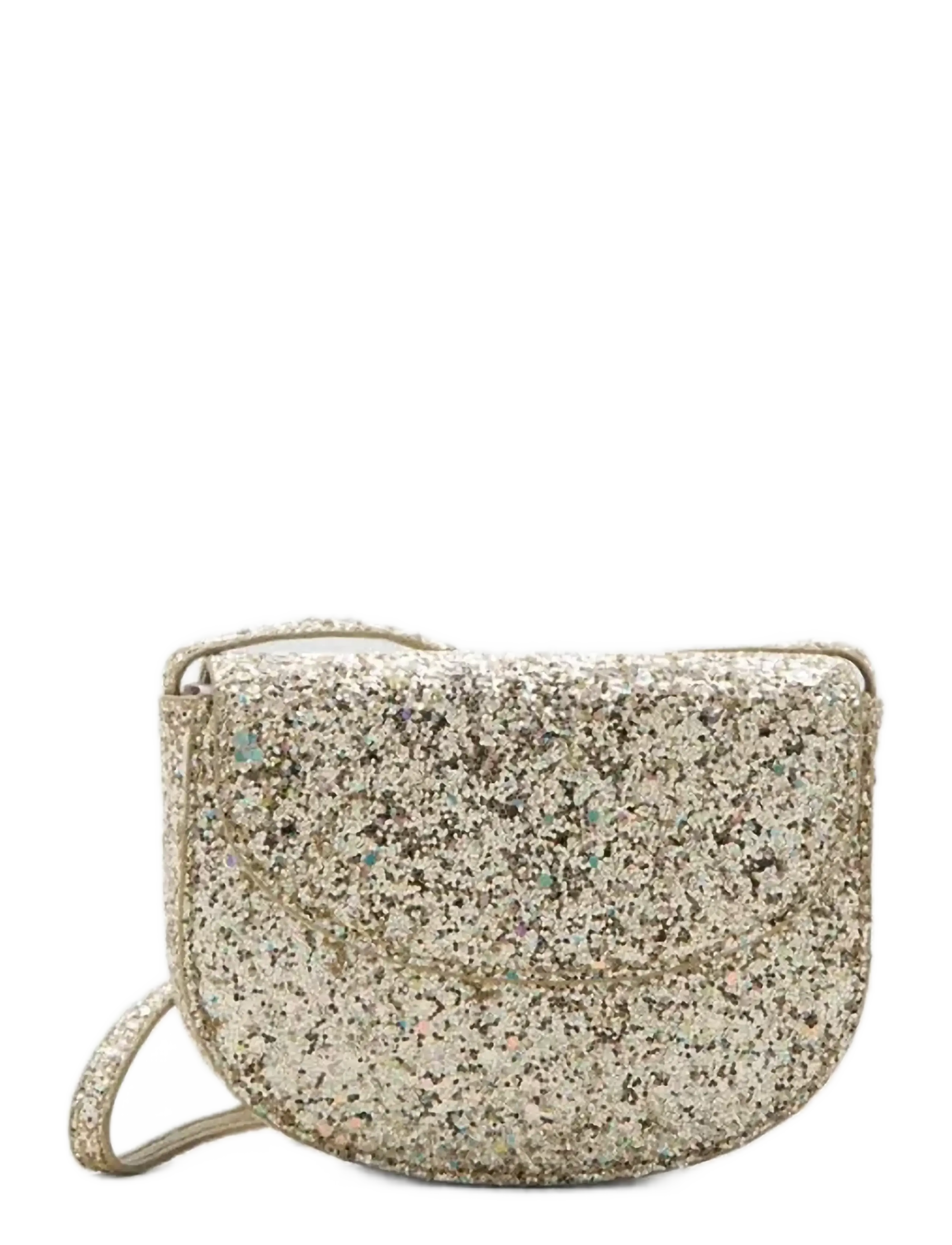 Mango Glitter flap handbag - Schultertaschen - GOLD / gold