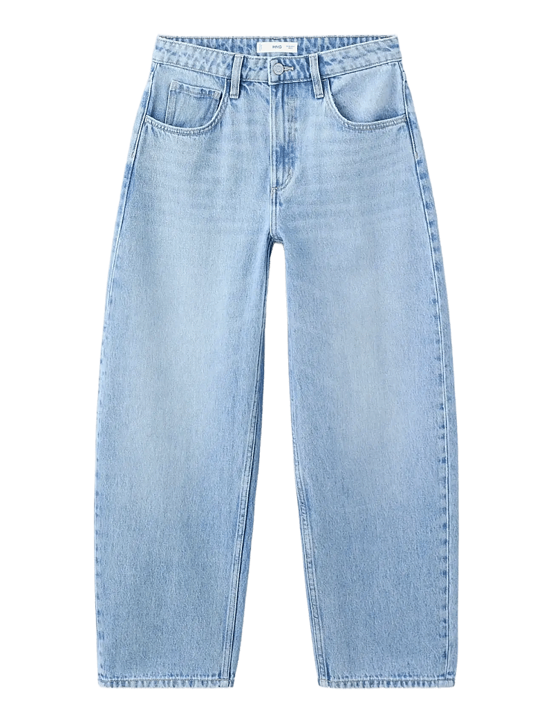 Mango - High-waisted barrel jeans - barrel jeans - open blue - 1