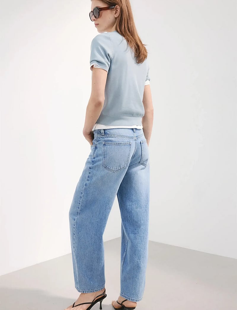 Mango - High-waisted barrel jeans - barrel jeans - open blue - 2