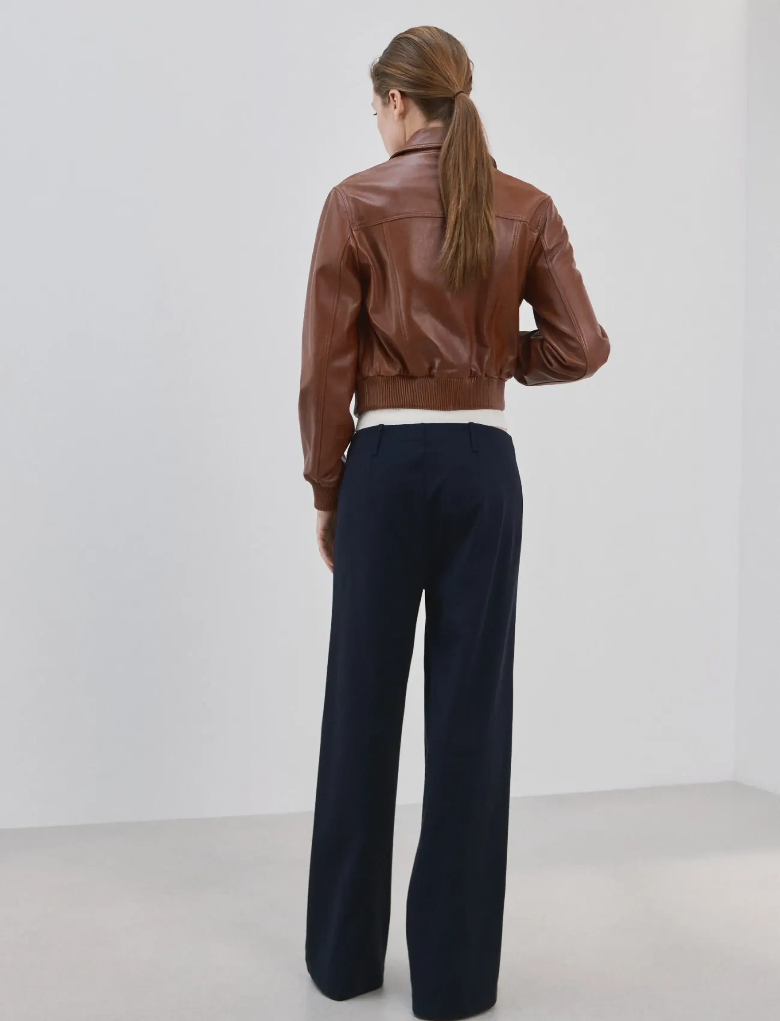 MANGO Straight Lyocell Trousers cargobyxor dam – bild 2