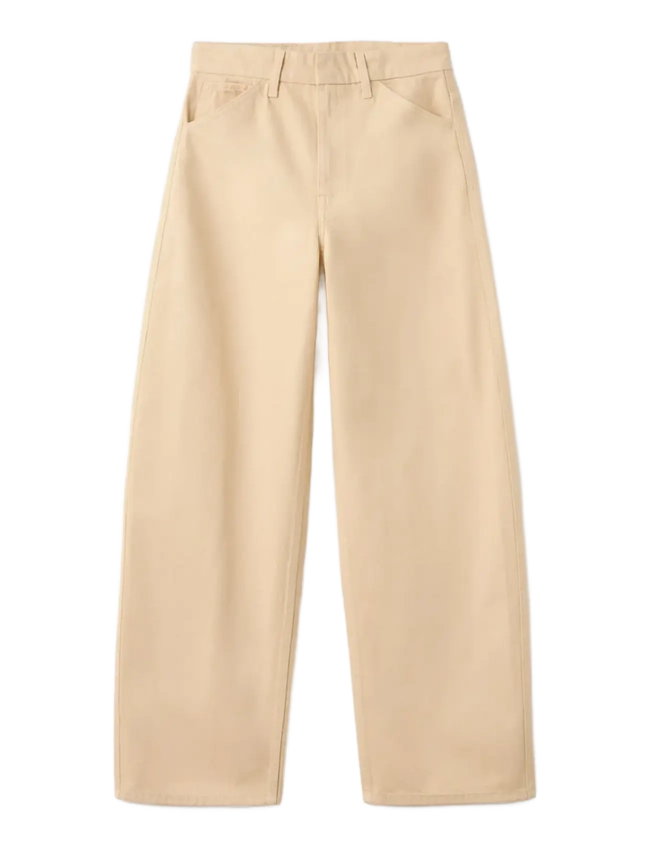 MANGO Mid-Rise Balloon Jeans Beige - 32 - Damen