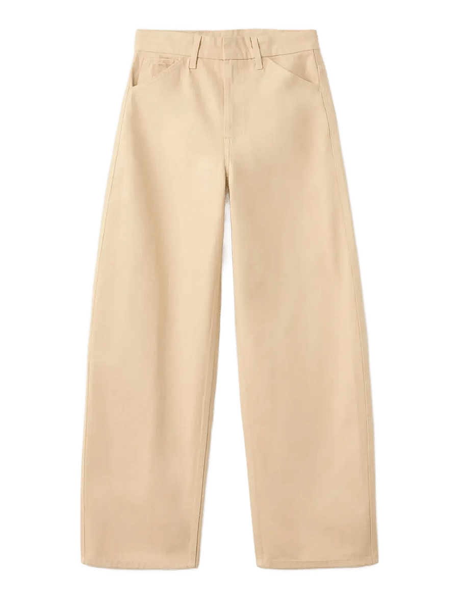 Mango - Mid-rise balloon jeans - barrel jeans - yellow - 1