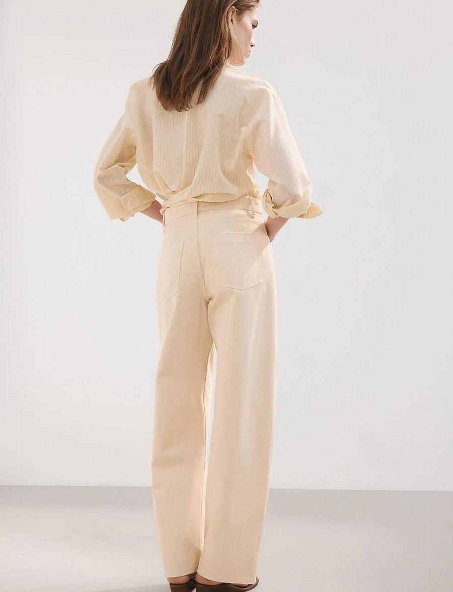 Mango - Mid-rise balloon jeans - barrel jeans - yellow - 2