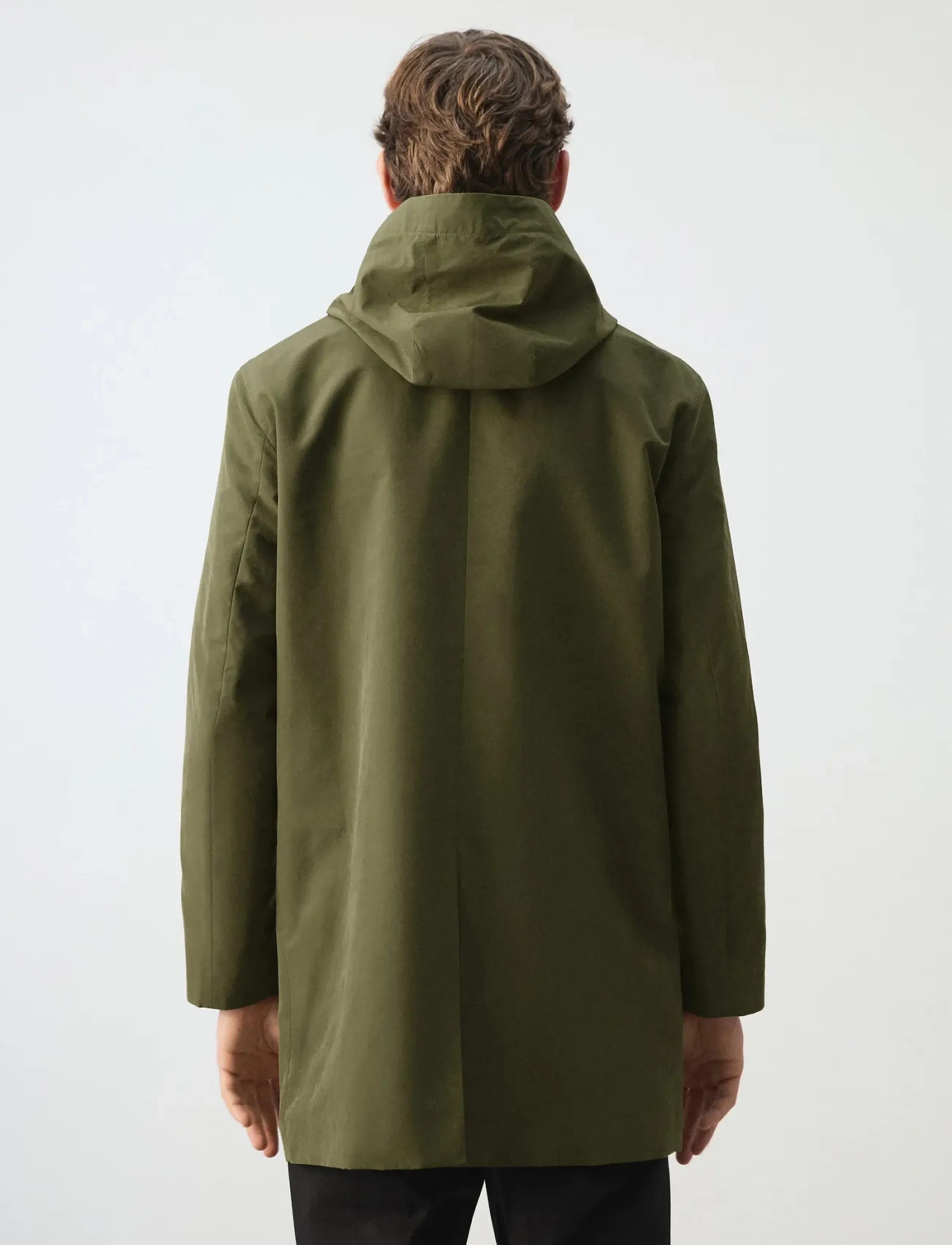 Mango - Water-repellent parka with removable hood - jacken - dark green - 2