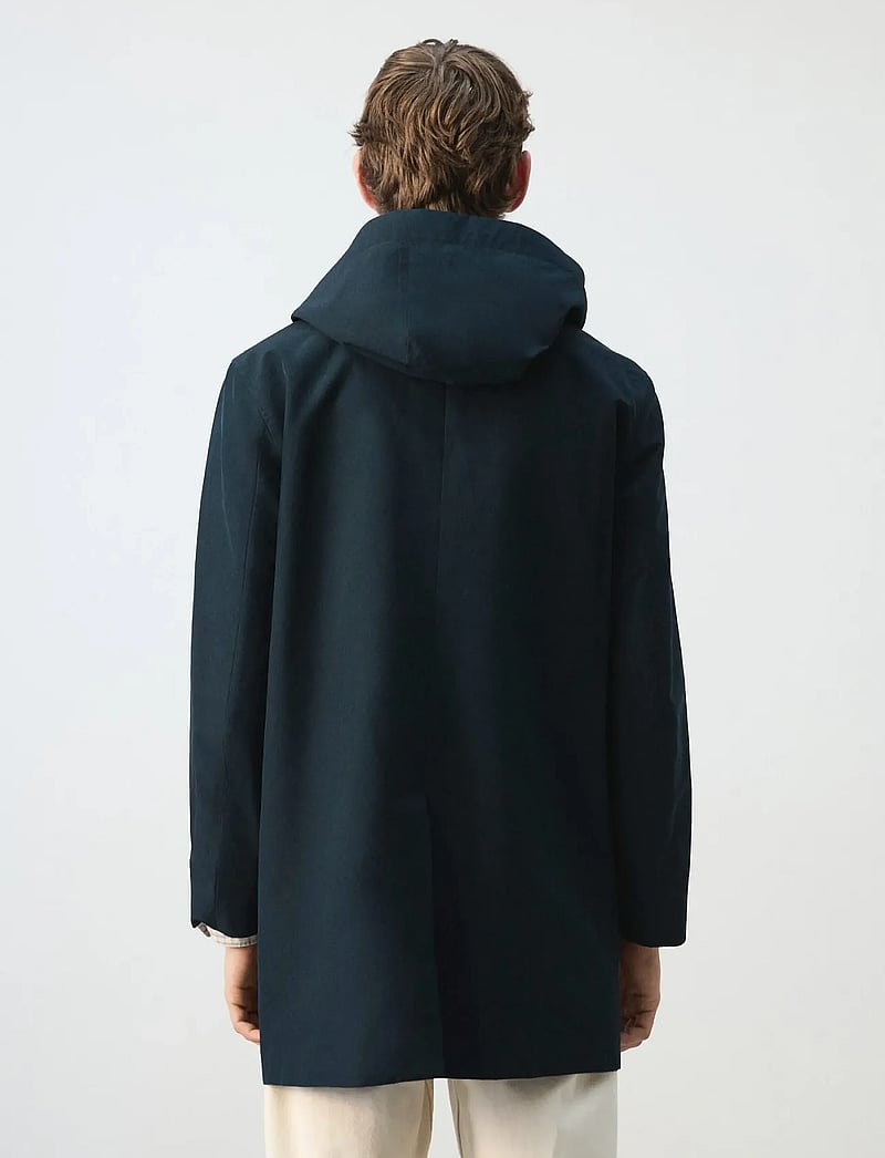 Mango - Water-repellent parka with removable hood - parkas - navy - 2
