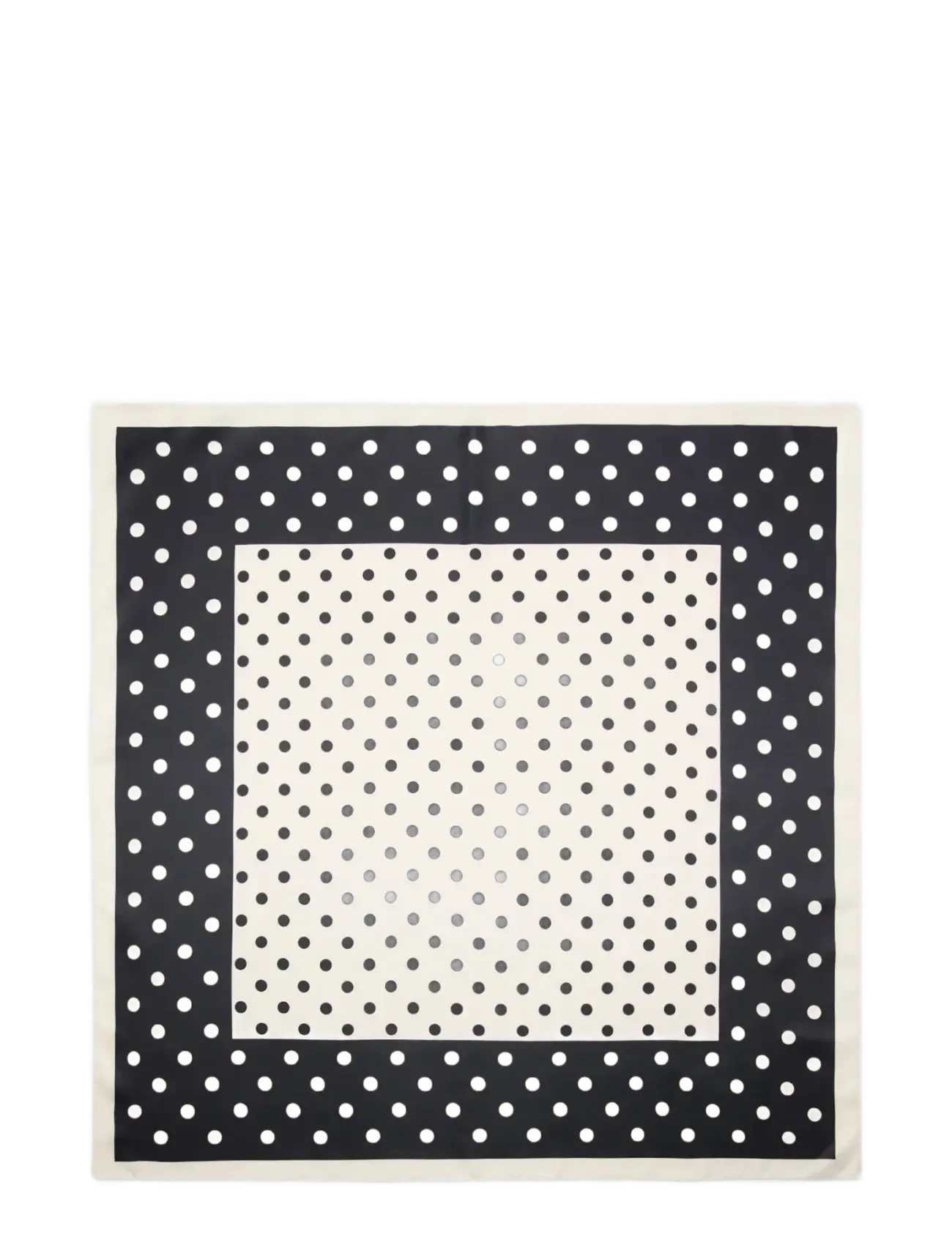 Mango Satin check-print scarf - Visa allt - LIGHT BEIGE / black