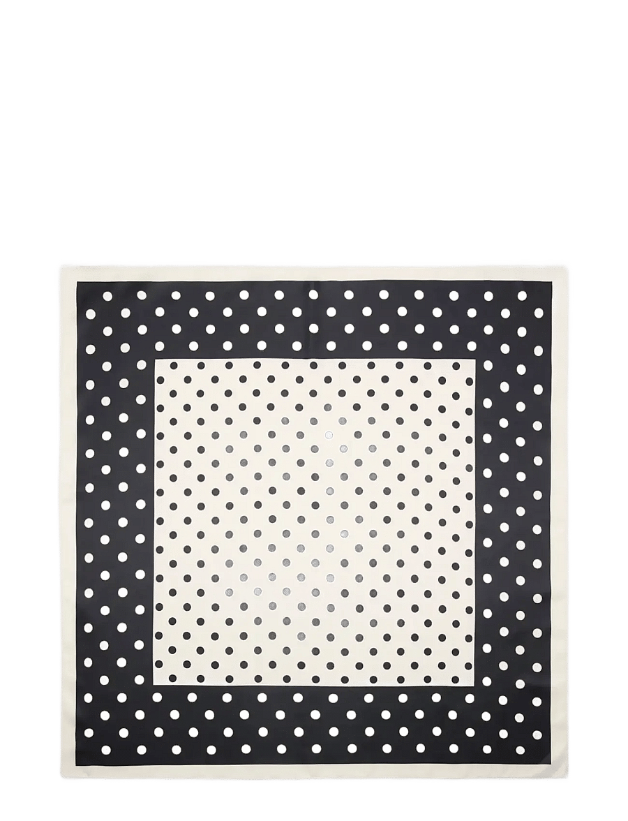 Mango - Satin check-print scarf - tynde tørklæder - light beige - 0
