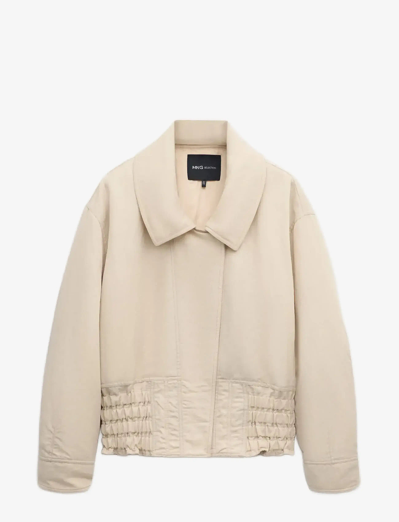Mango - Oversized jacket with gathered waist - forårsjakker - lt pastel grey - 1