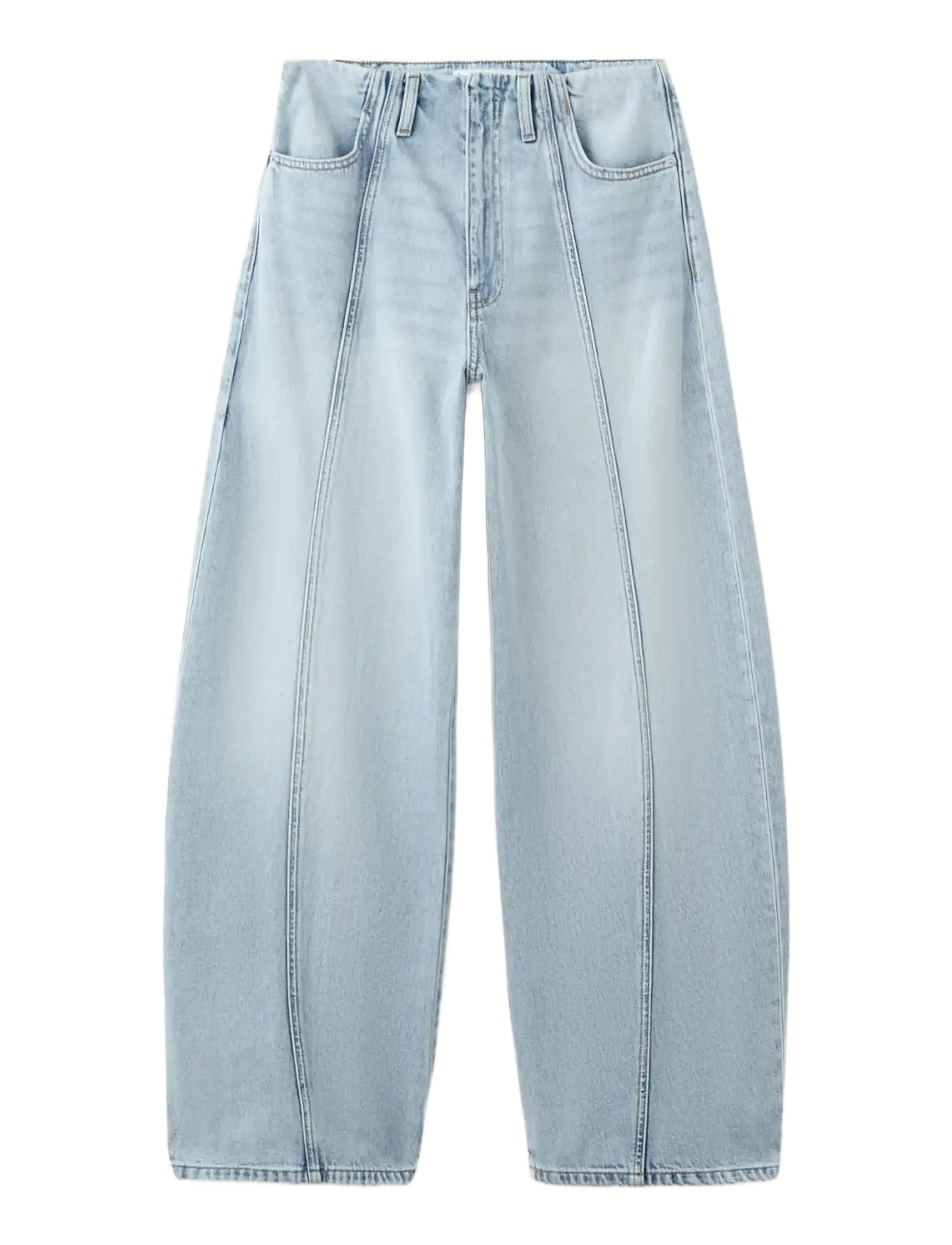 MANGO Balloon Seam Jeans Blau - 42 - Damen