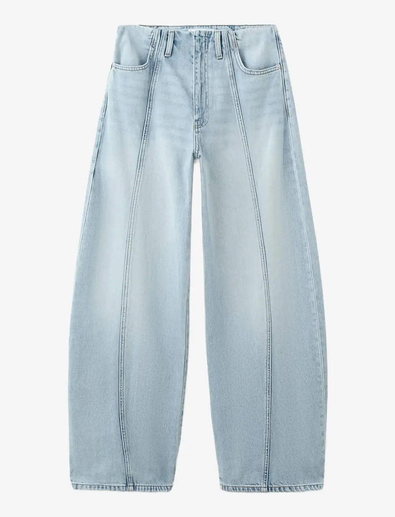 Mango - Balloon seam jeans - barrel jeans - open blue - 1