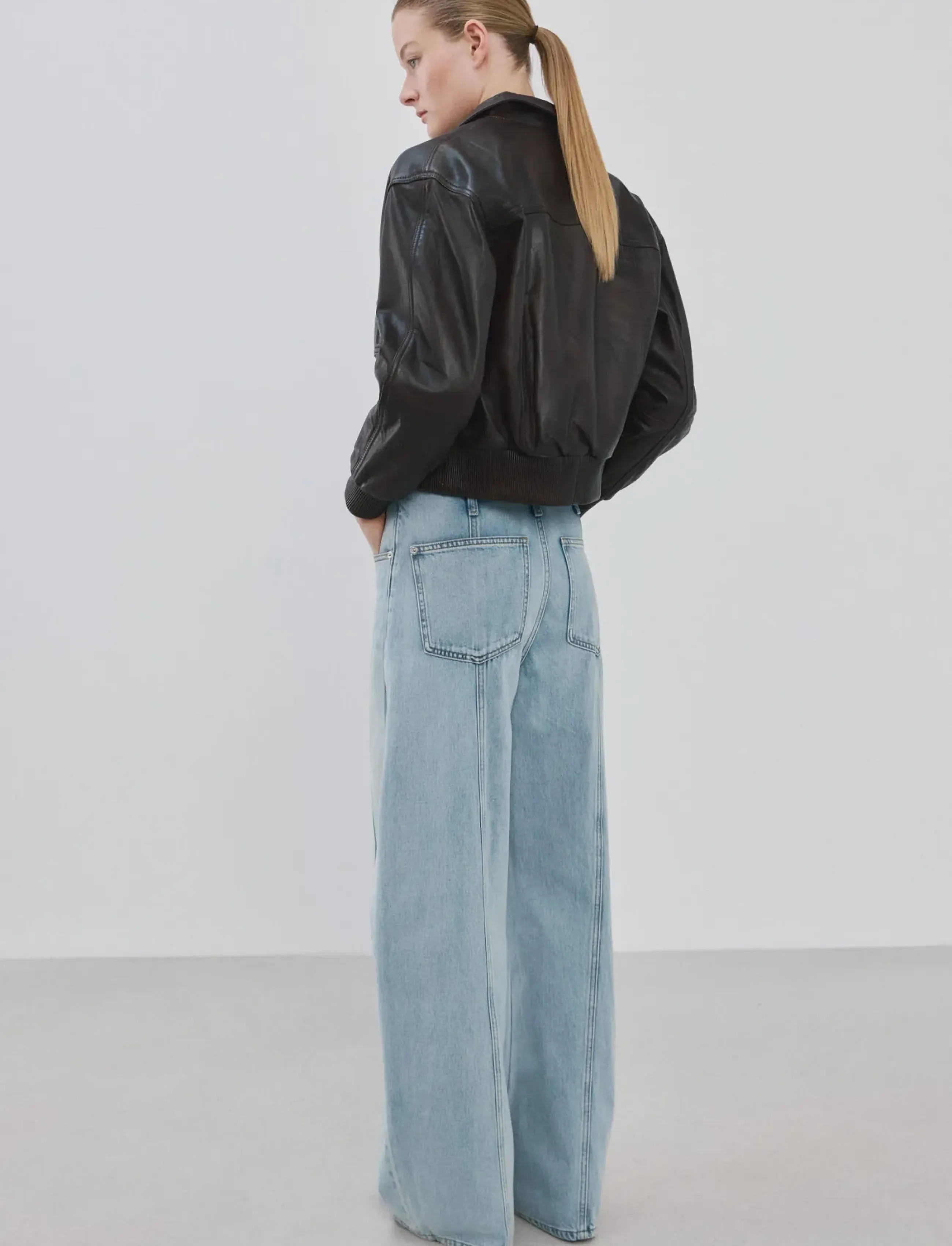 Mango - Balloon seam jeans - barrel jeans - open blue - 2