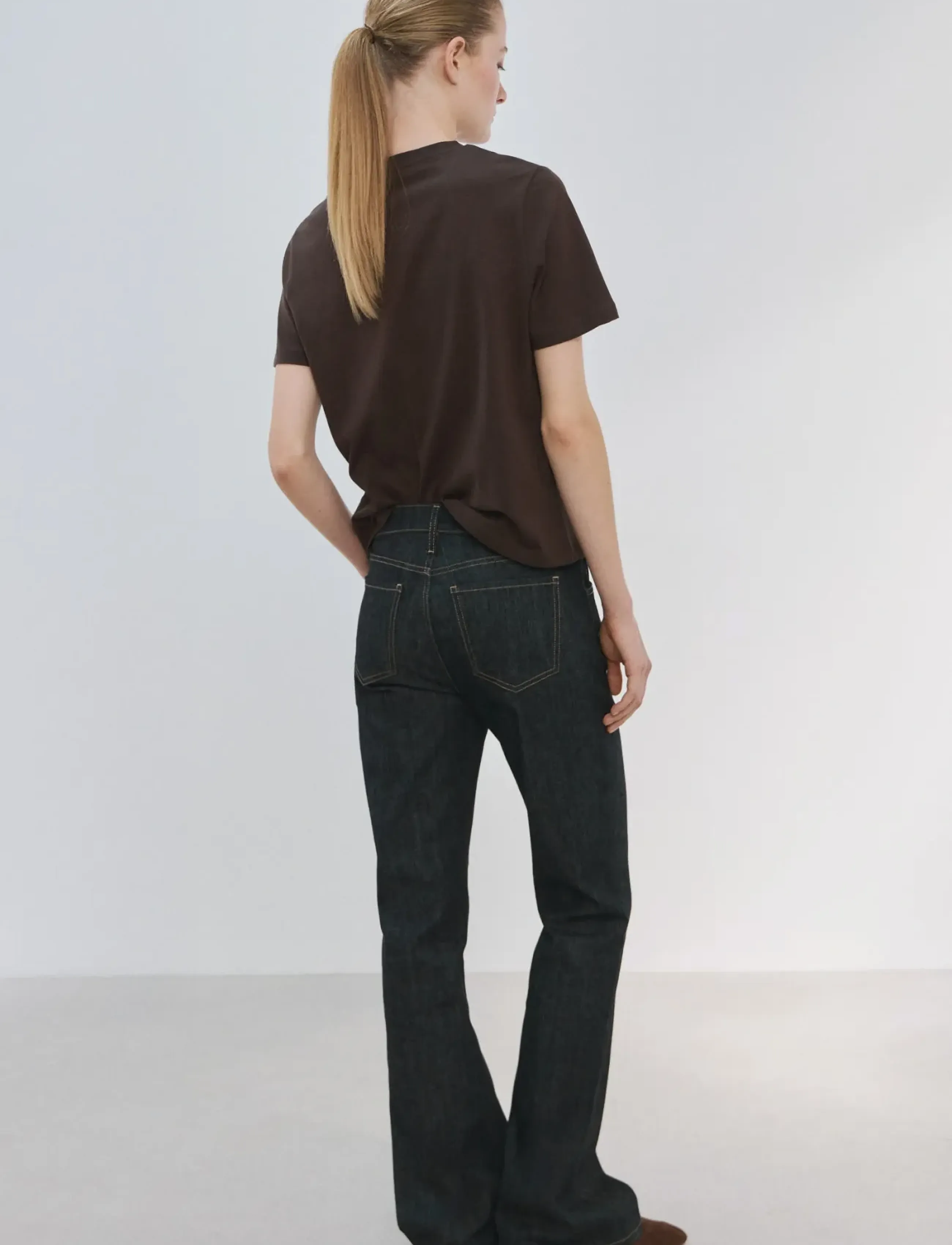 Mango - Printed cotton-blend t-shirt - t-shirts - brown - 3