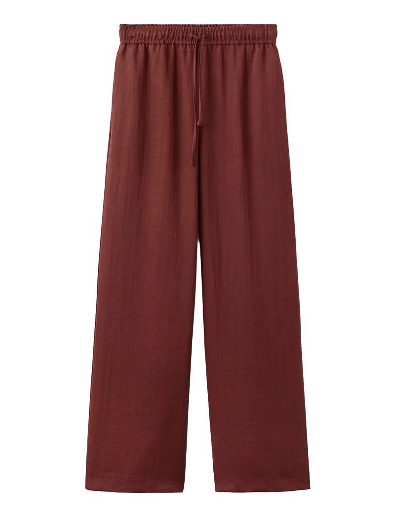 Mango - High-waist palazzo trousers - bukser med brede ben - red - 1