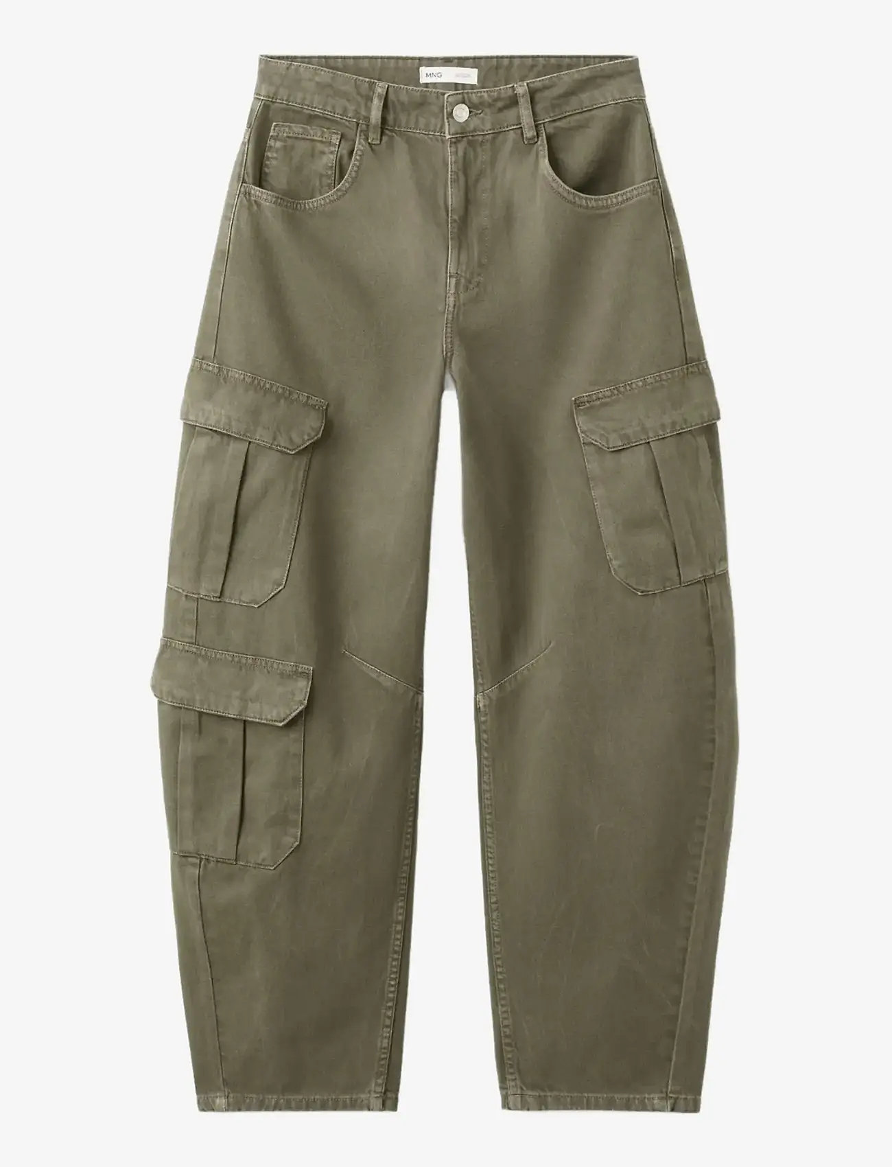 Mango - Pocket cargo jeans - cargo pants - beige - khaki - 1