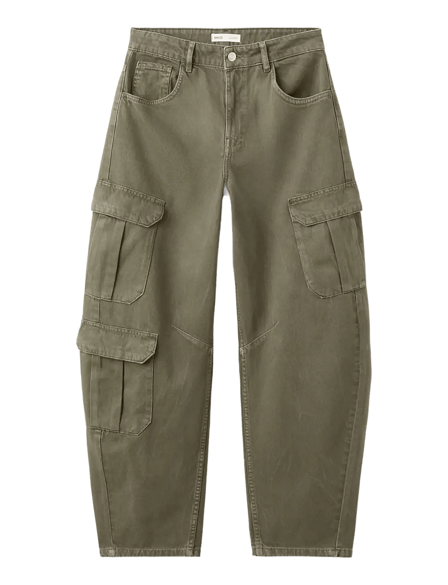 Mango - Pocket cargo jeans - cargo-housut - beige - khaki - 1