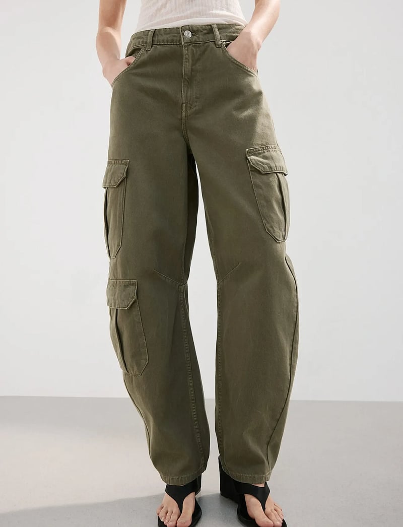 Mango - Pocket cargo jeans - cargo-hosen - beige - khaki - 0