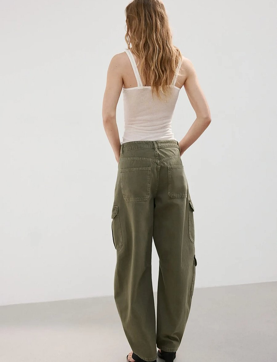 Mango - Pocket cargo jeans - cargo-housut - beige - khaki - 2