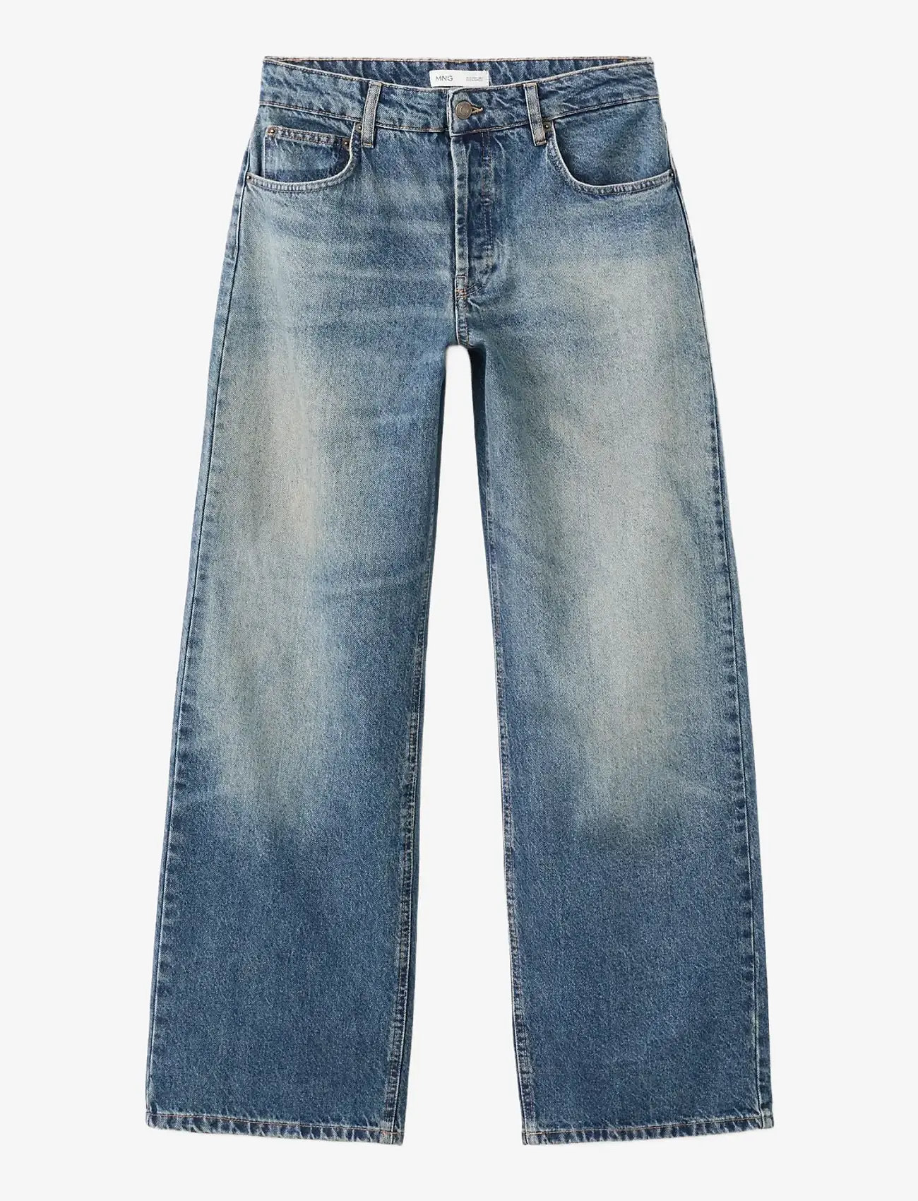 Mango - Straight low-waist jeans - sirge säärega teksad - open blue - 1