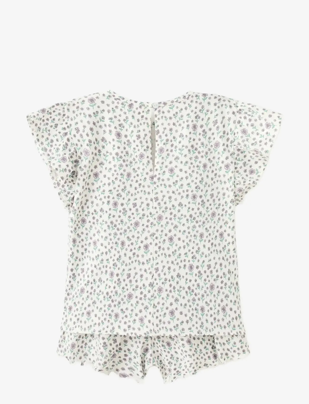 Mango - Floral print short pyjama set - pyjamassæt - natural white - 1