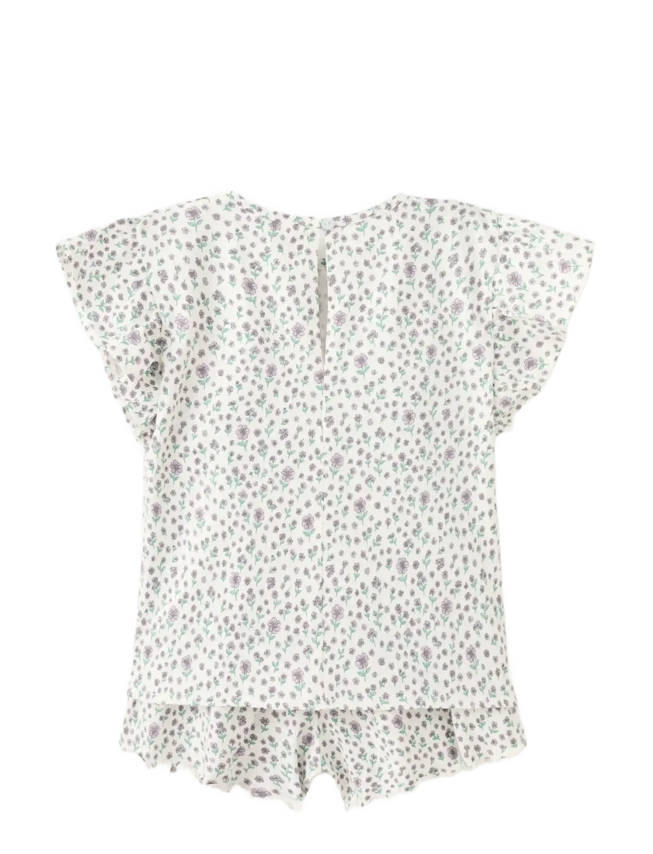 Mango - Floral print short pyjama set - pyjamasset - natural white - 1