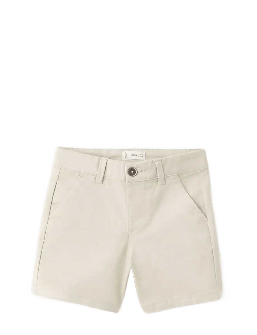Mango - Straight cotton Bermuda shorts - chino-shorts - lt pastel brown - 0