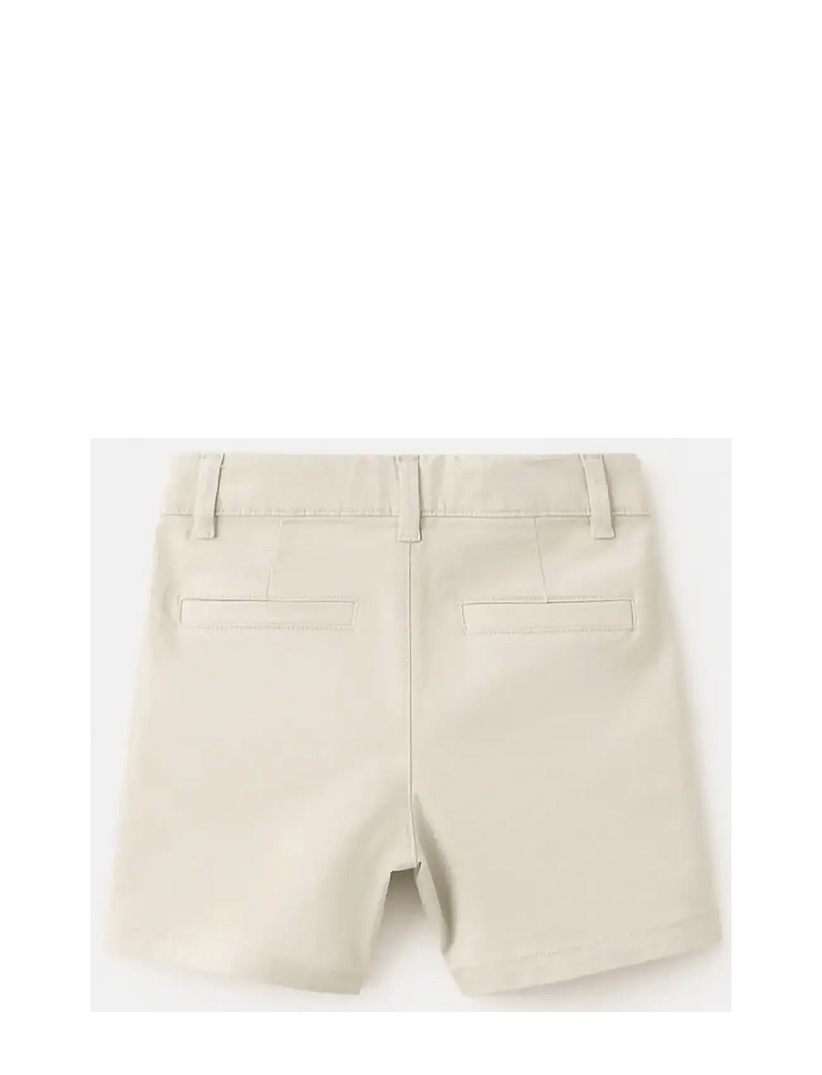 Mango - Straight cotton Bermuda shorts - chino-shorts - lt pastel brown - 1
