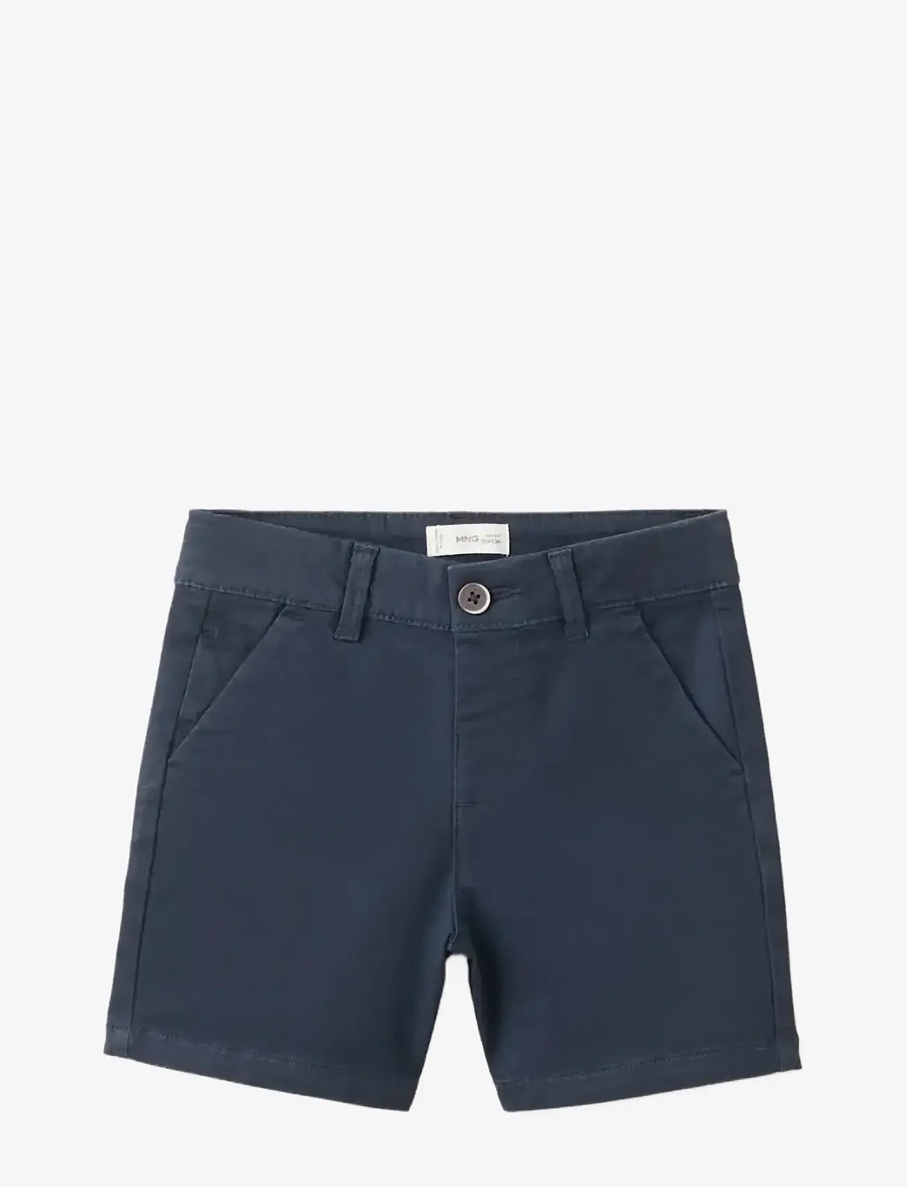 Mango - Straight cotton Bermuda shorts - chino shorts - navy - 0