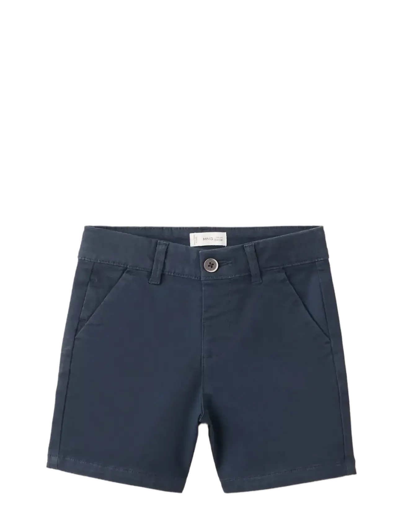 Mango Straight cotton Bermuda shorts - Shorts - NAVY / navy