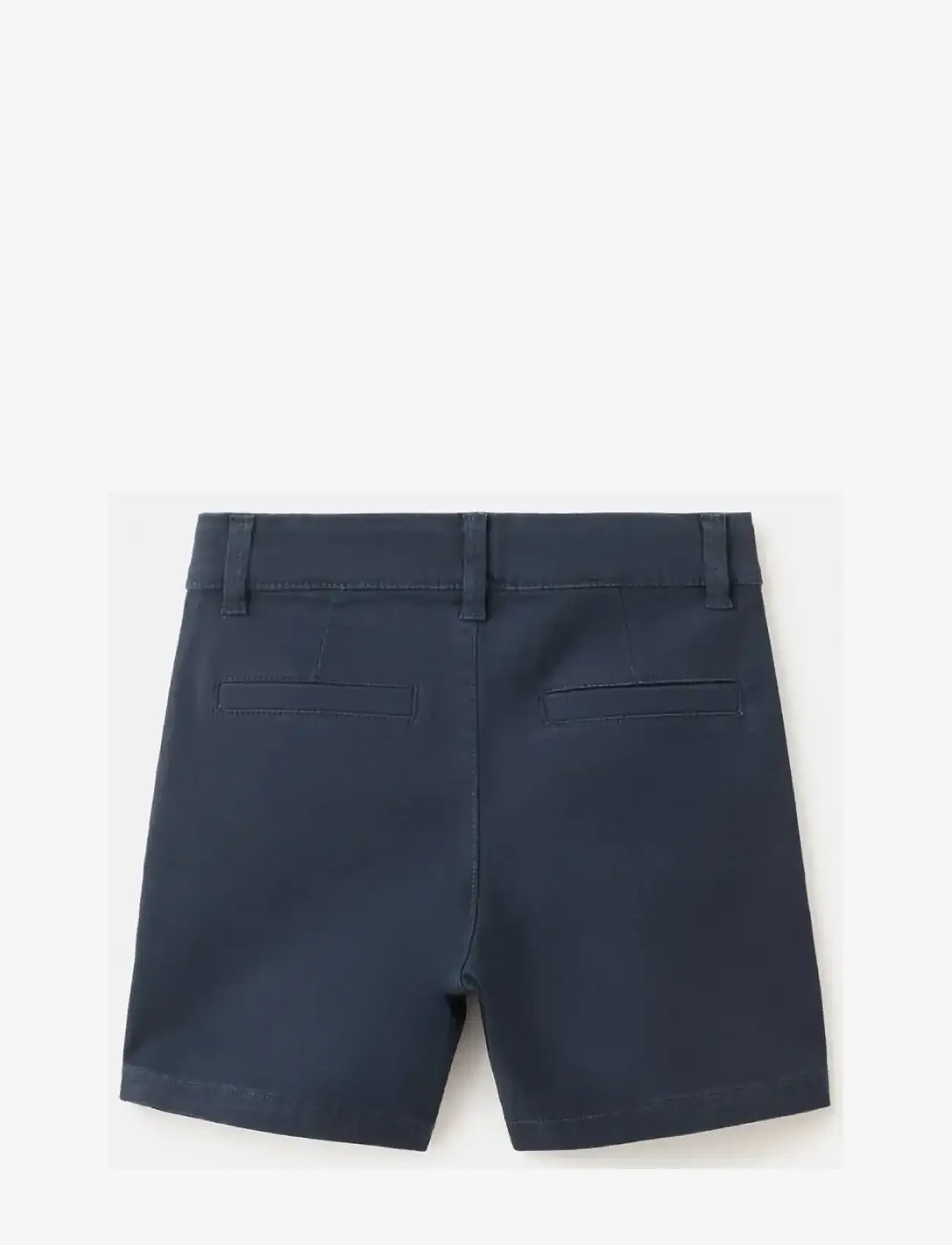 Mango - Straight cotton Bermuda shorts - chino shorts - navy - 1