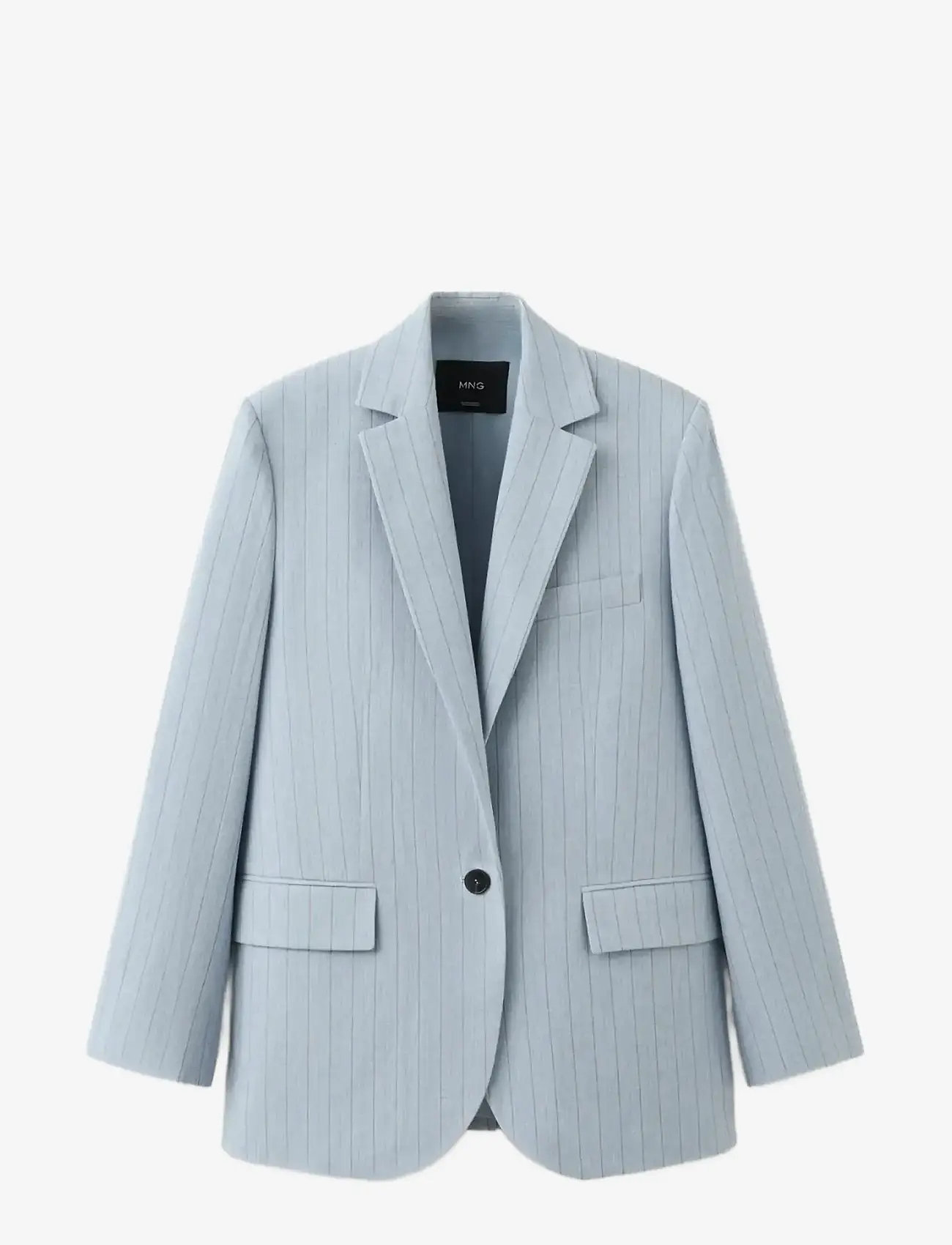 Mango - Pinstripe suit blazer - enkelknäppta kavajer - medium blue - 1