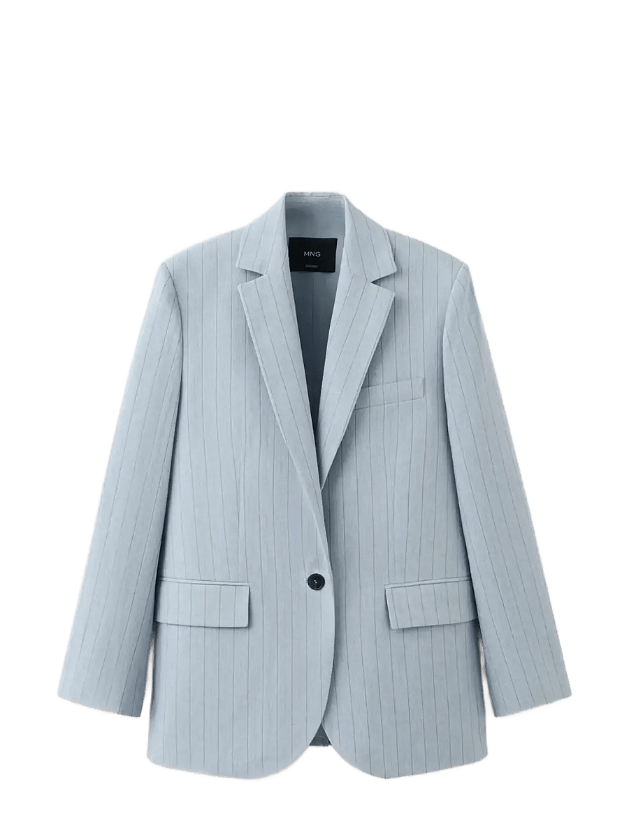 Mango - Pinstripe suit blazer - særlige begivenheder - medium blue - 1