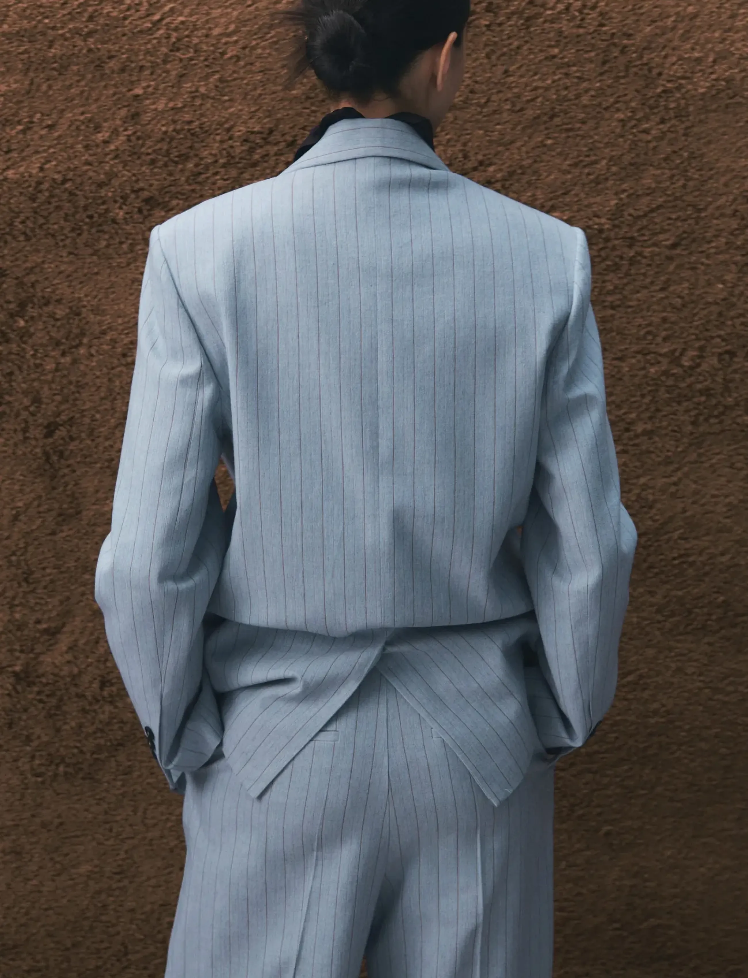 Mango - Pinstripe suit blazer - særlige begivenheder - medium blue - 2