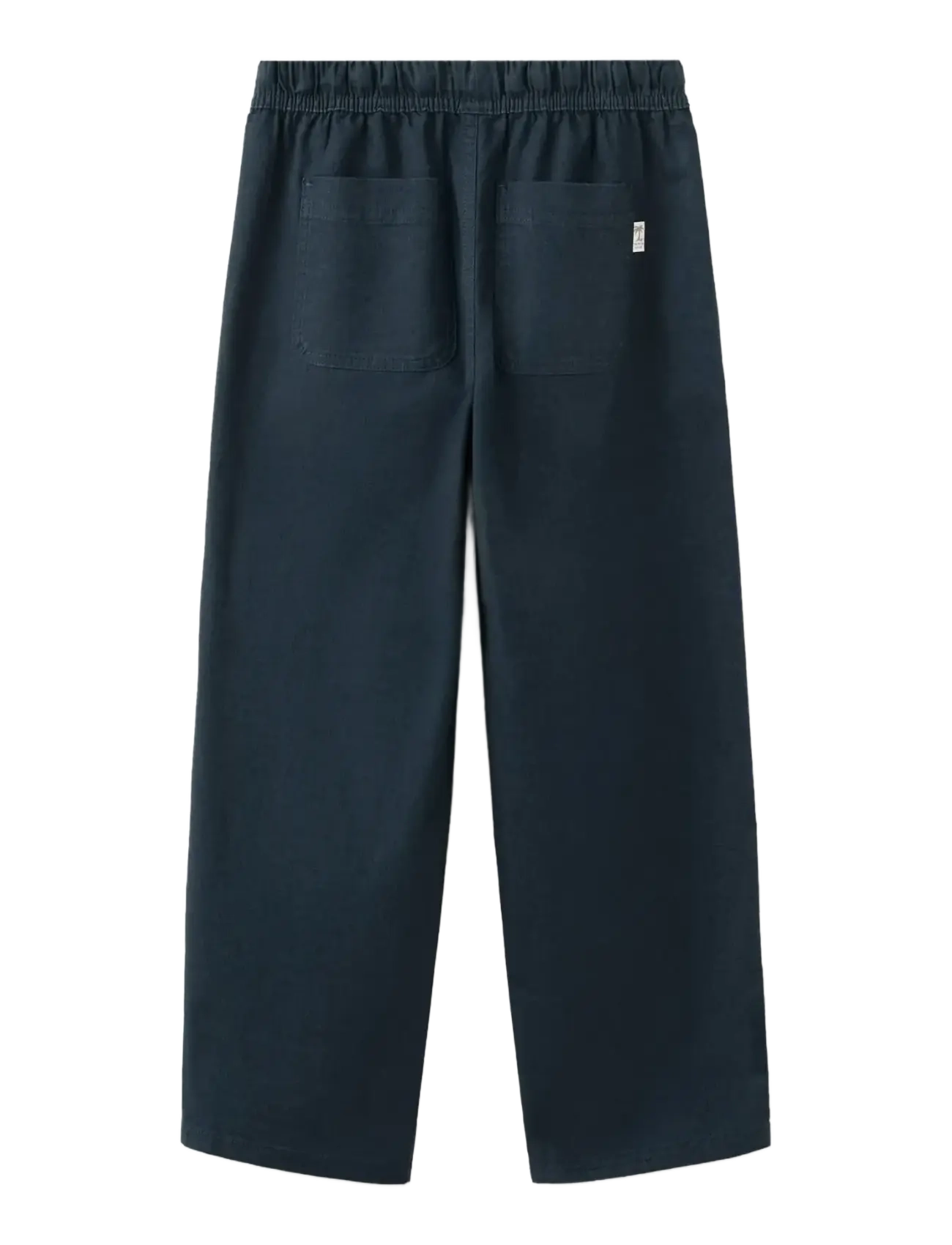 Mango - Cotton linen-blend trousers - byxor - navy - 1