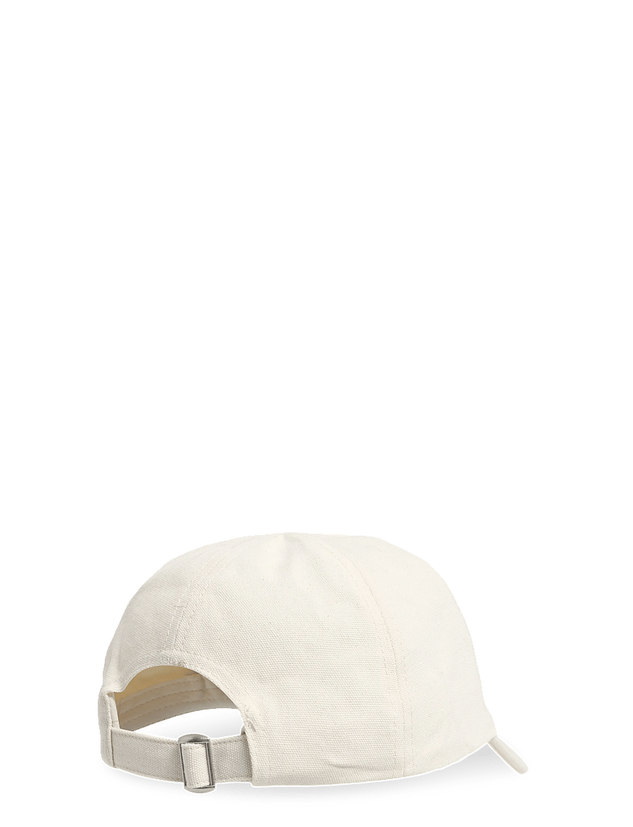 Mango - Embroidered cotton cap - kasketter & caps - light beige - 1