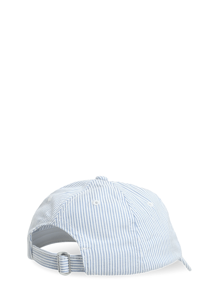 Mango - Striped cap with embroidery detail - kasketter & caps - lt-pastel blue - 1